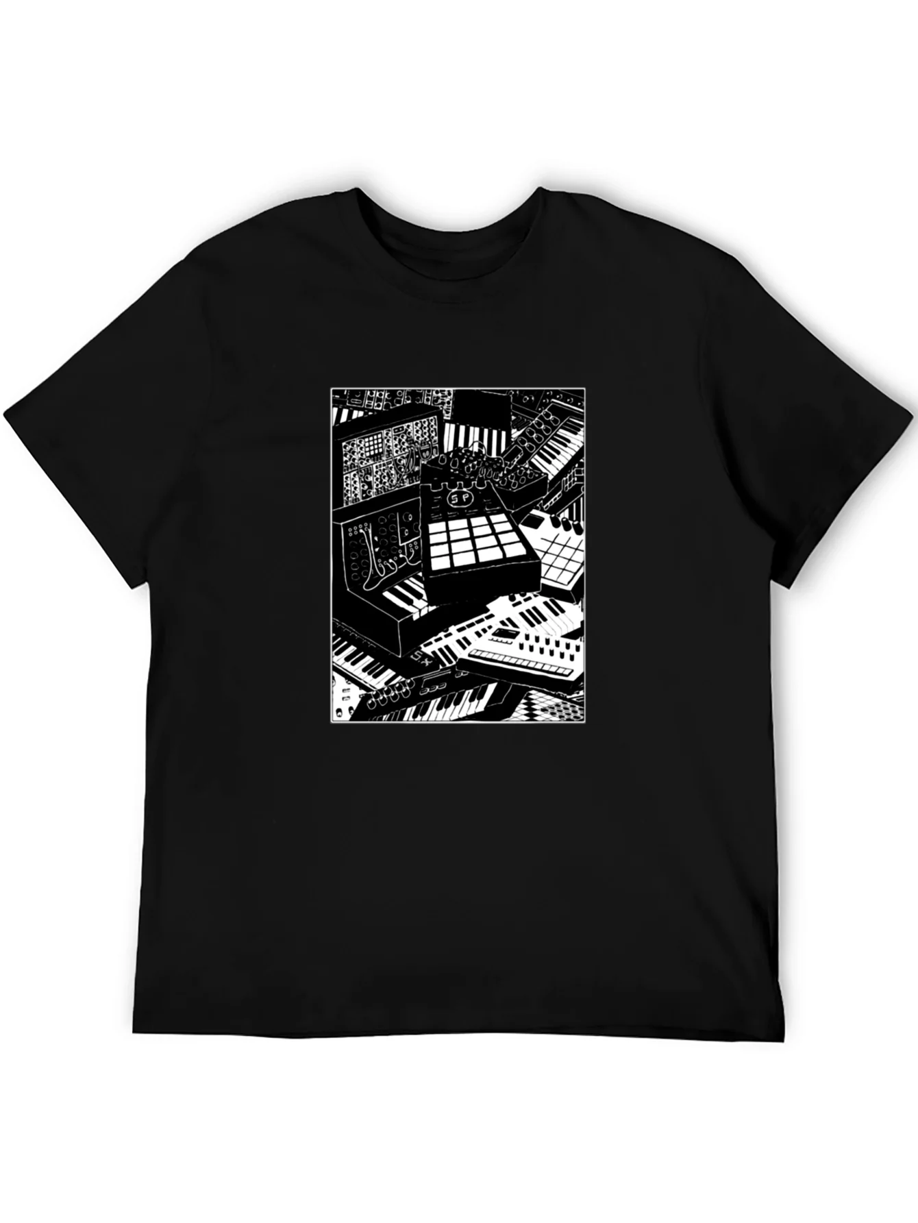 Synthesizer Print Graphic Tee