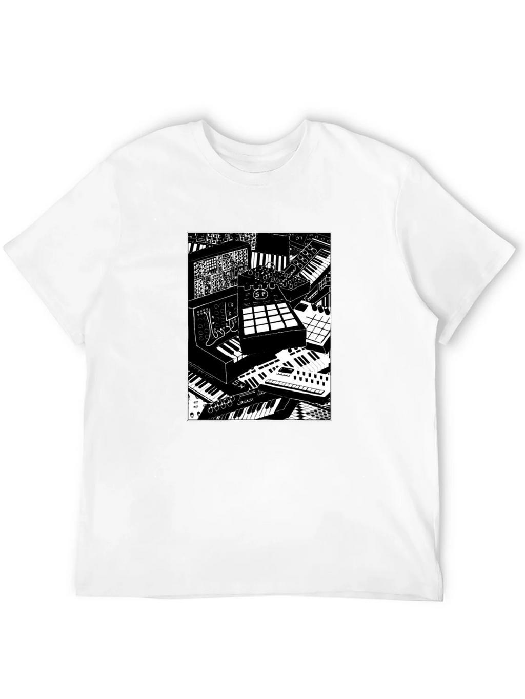 Synthesizer Print Graphic Tee