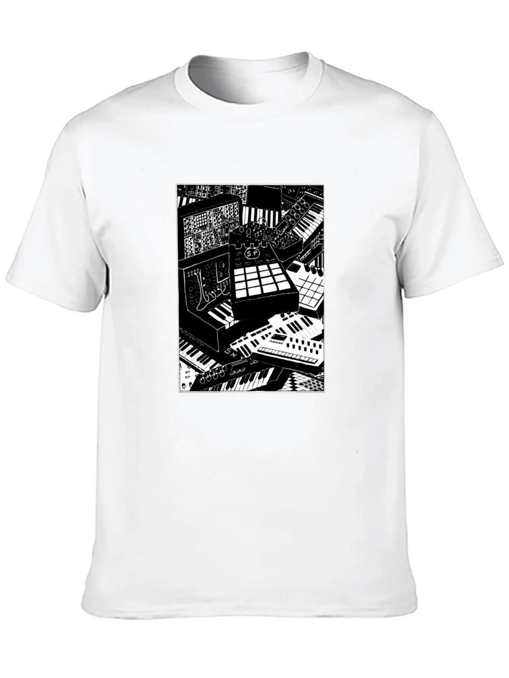 Synthesizer Print Graphic Tee