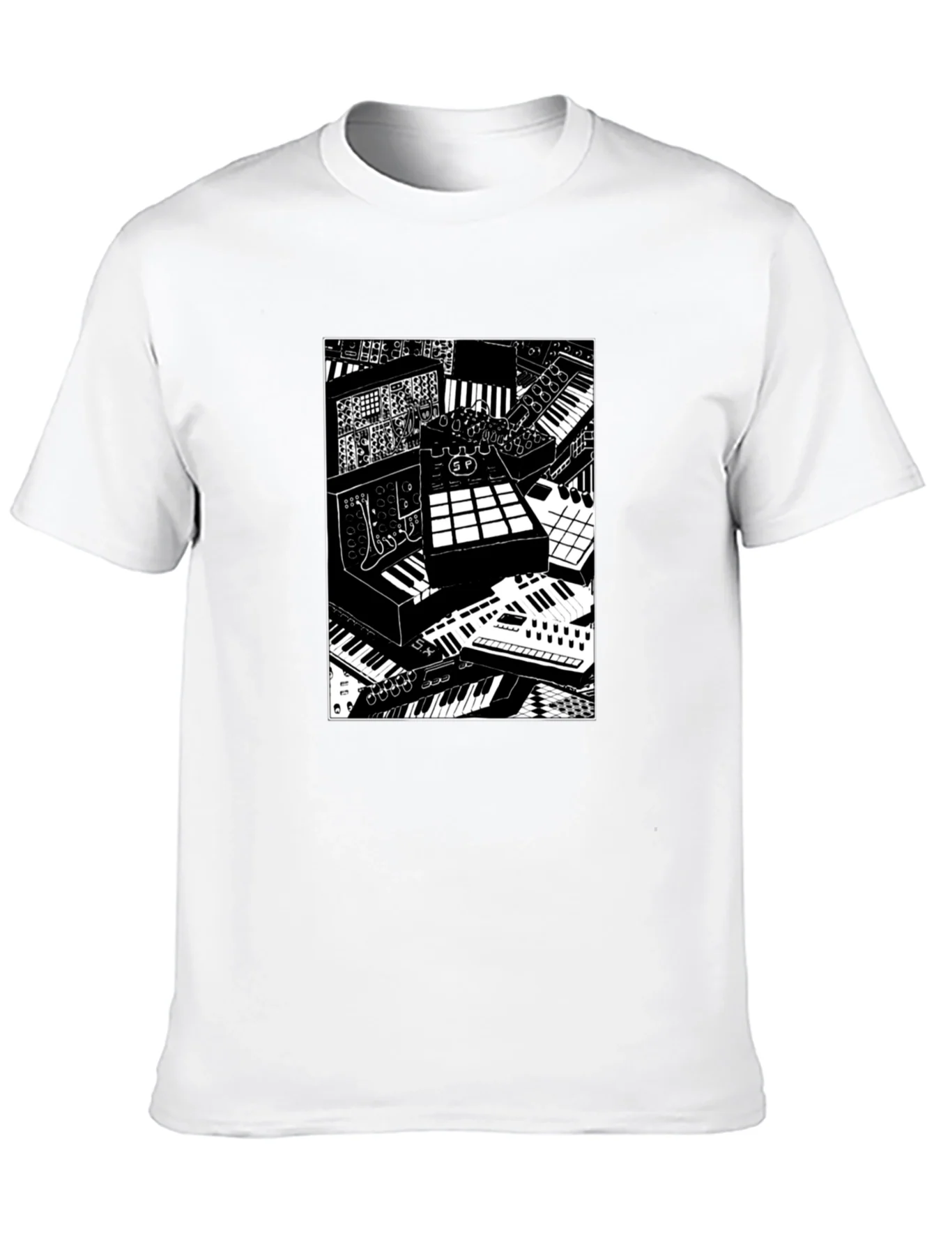 Synthesizer Print Graphic Tee