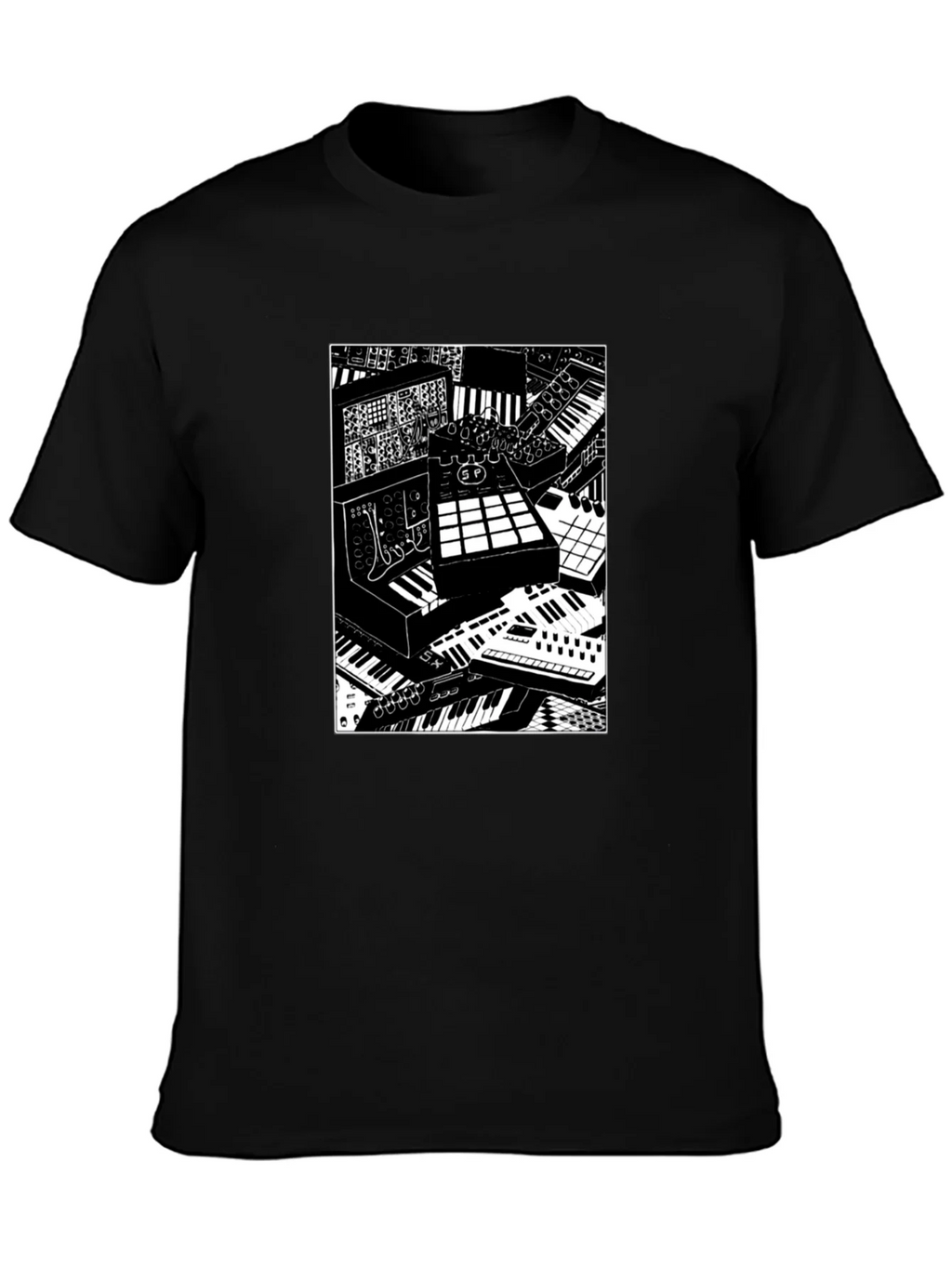 Synthesizer Print Graphic Tee