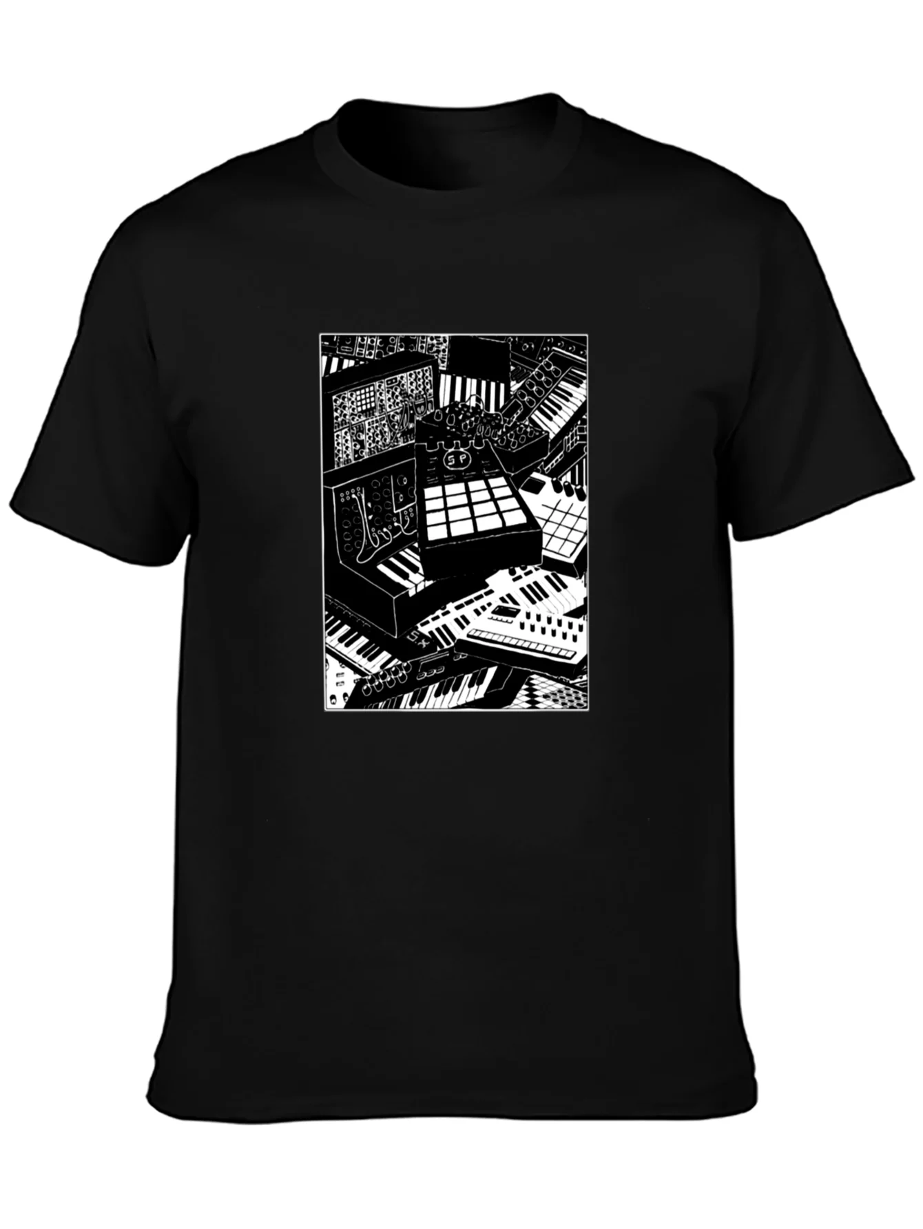 Synthesizer Print Graphic Tee