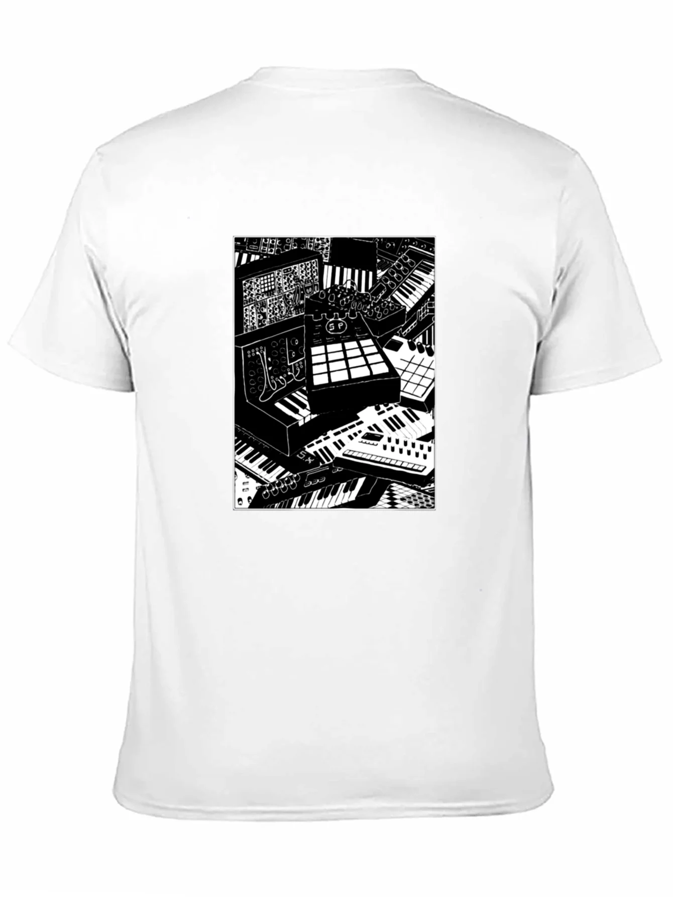 Synthesizer Print Graphic Tee