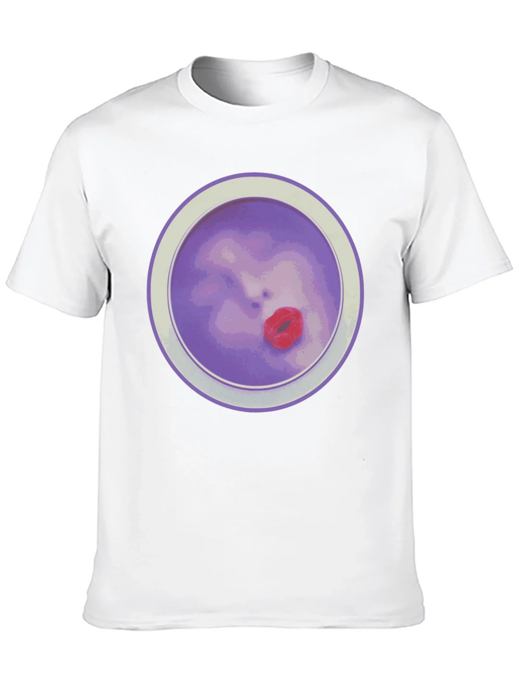 Purple Face T-Shirt - Unique Graphic Tee