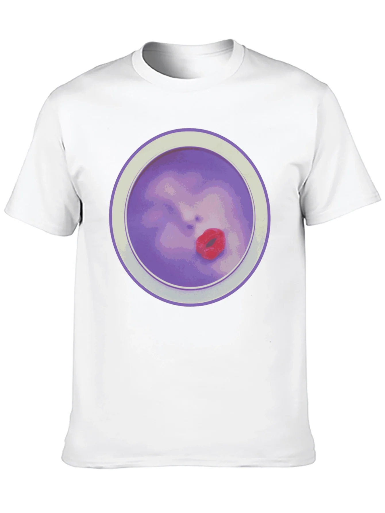 Purple Face T-Shirt - Unique Graphic Tee