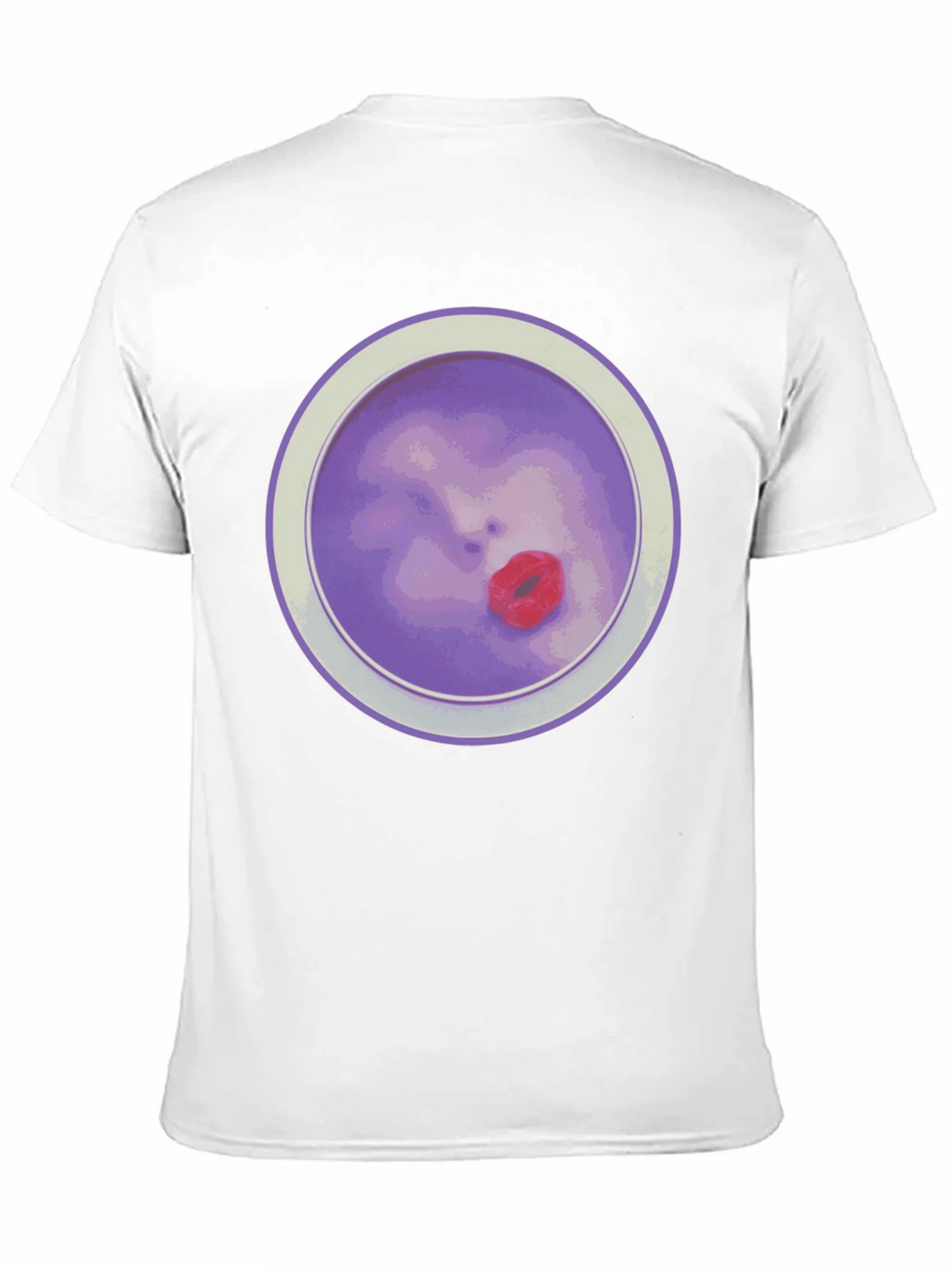 Purple Face T-Shirt - Unique Graphic Tee