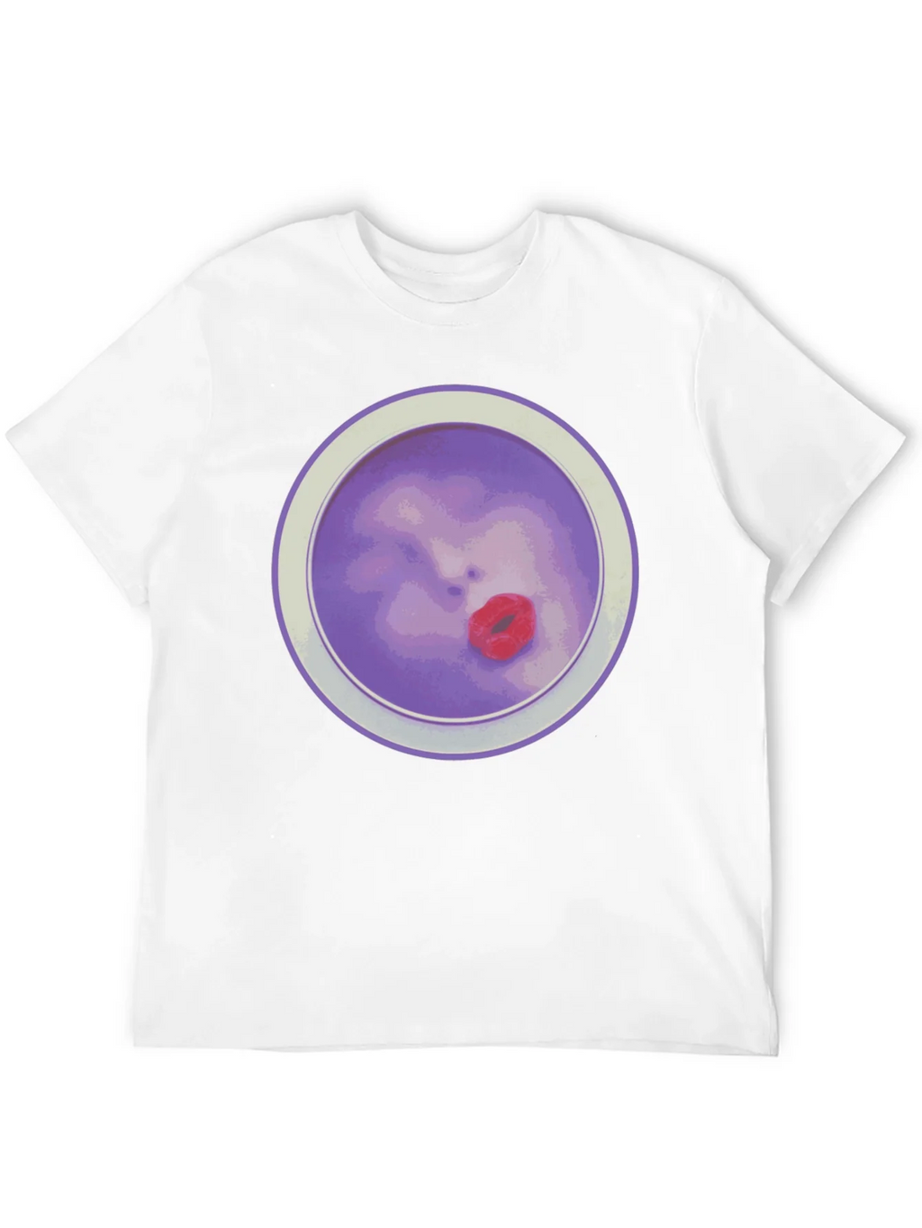Purple Face T-Shirt - Unique Graphic Tee