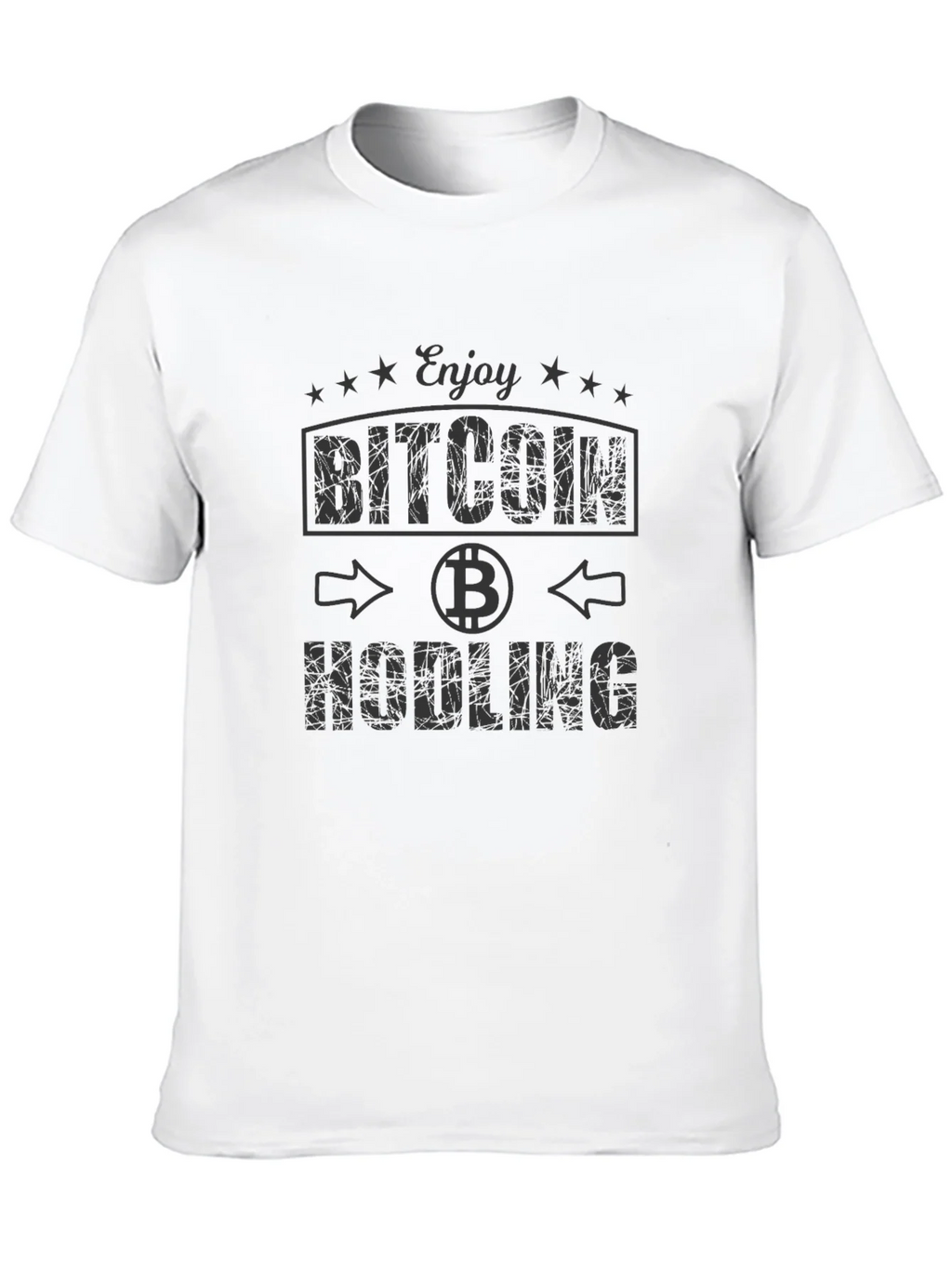 Enjoy Bitcoin Hodling Black Graphic Tee