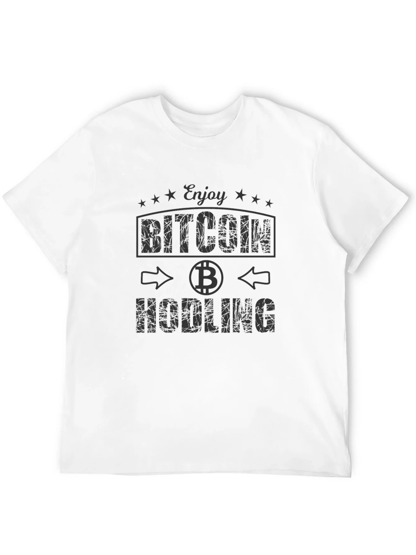 Enjoy Bitcoin Hodling Black Graphic Tee