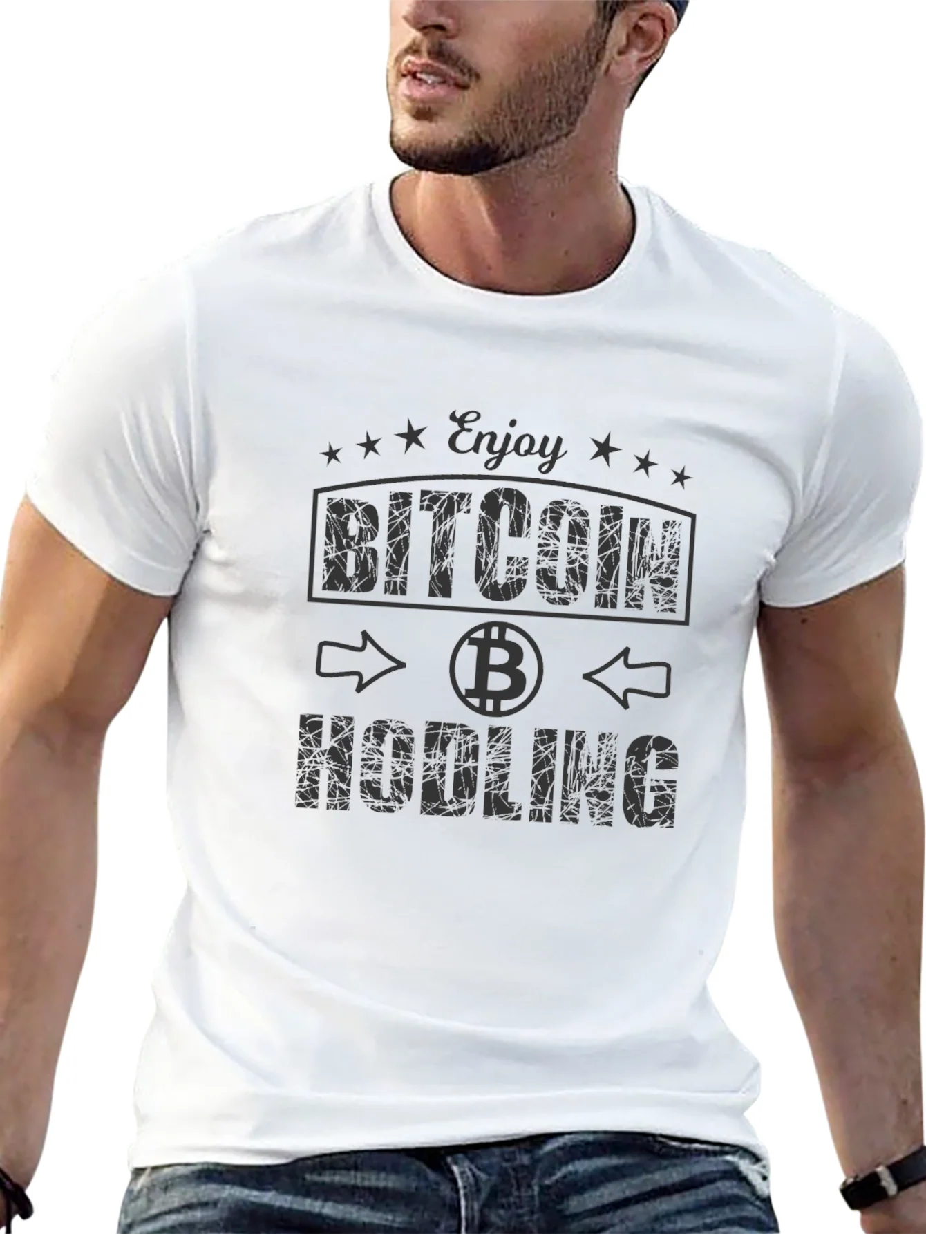 Enjoy Bitcoin Hodling Black Graphic Tee