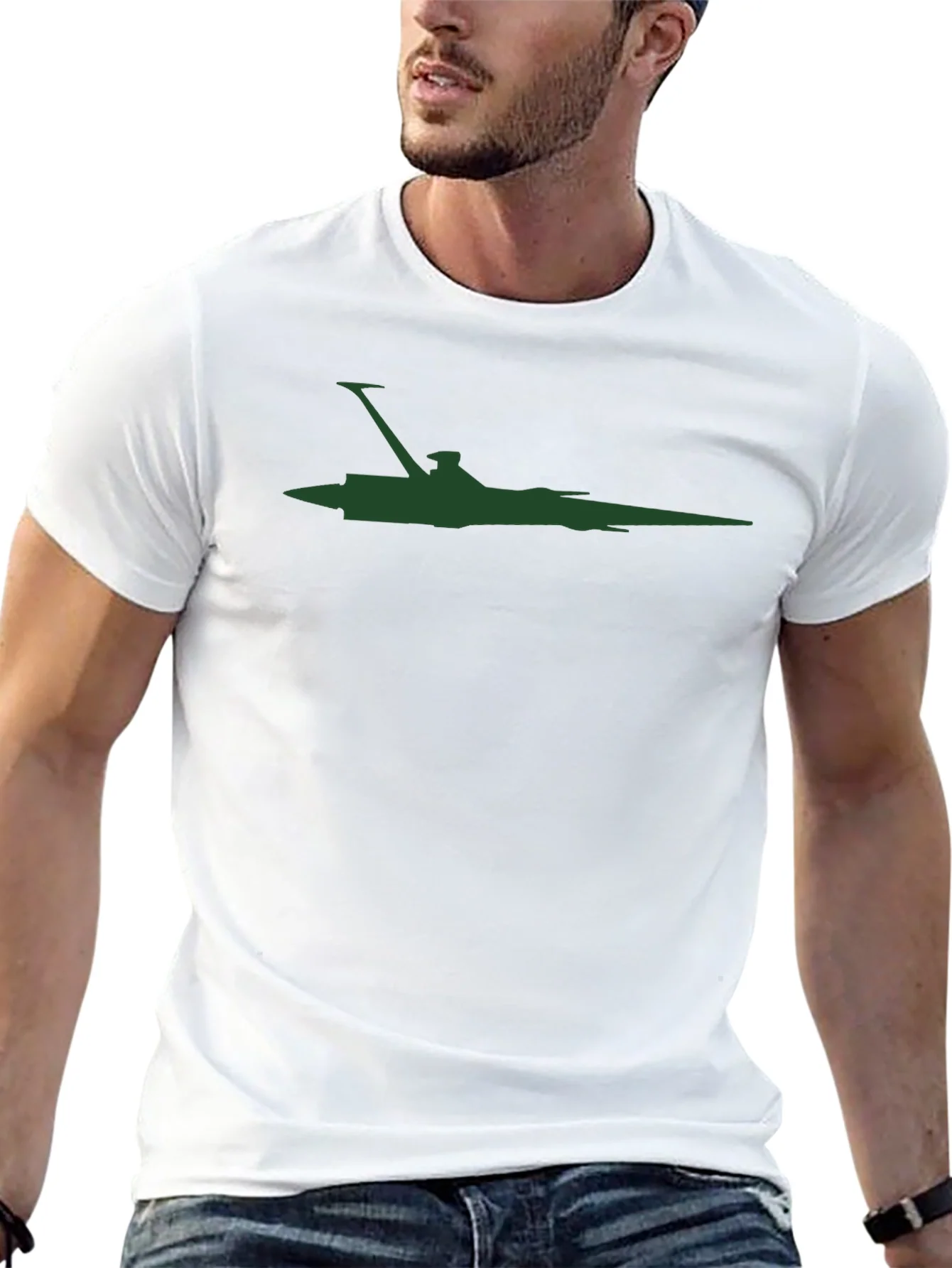Stealth Fighter Graphic Tee - Black