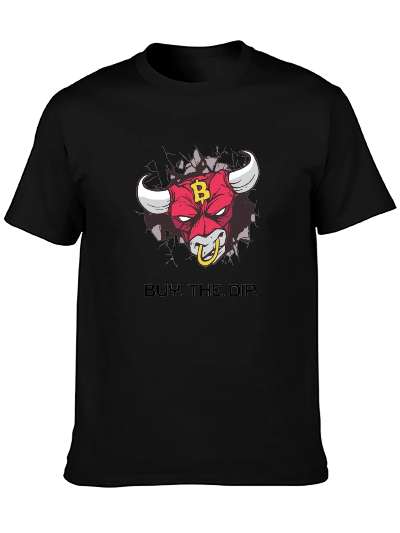 Buy The Dip Bull T-Shirt - Bitcoin BTC Crypto HODL