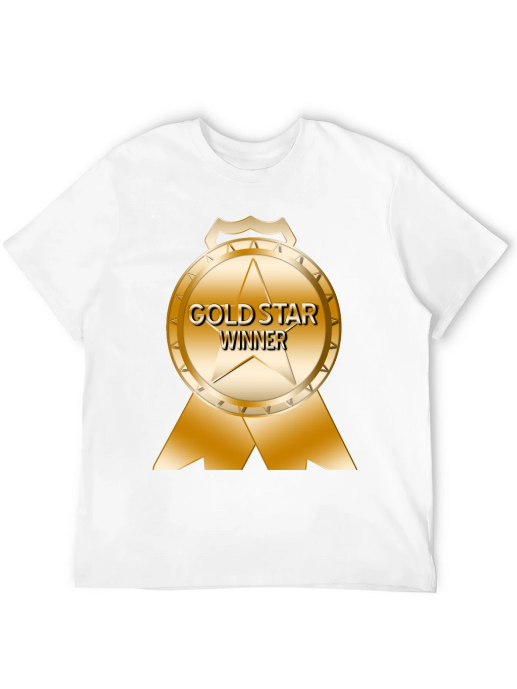 Gold Star Winner Black T-Shirt