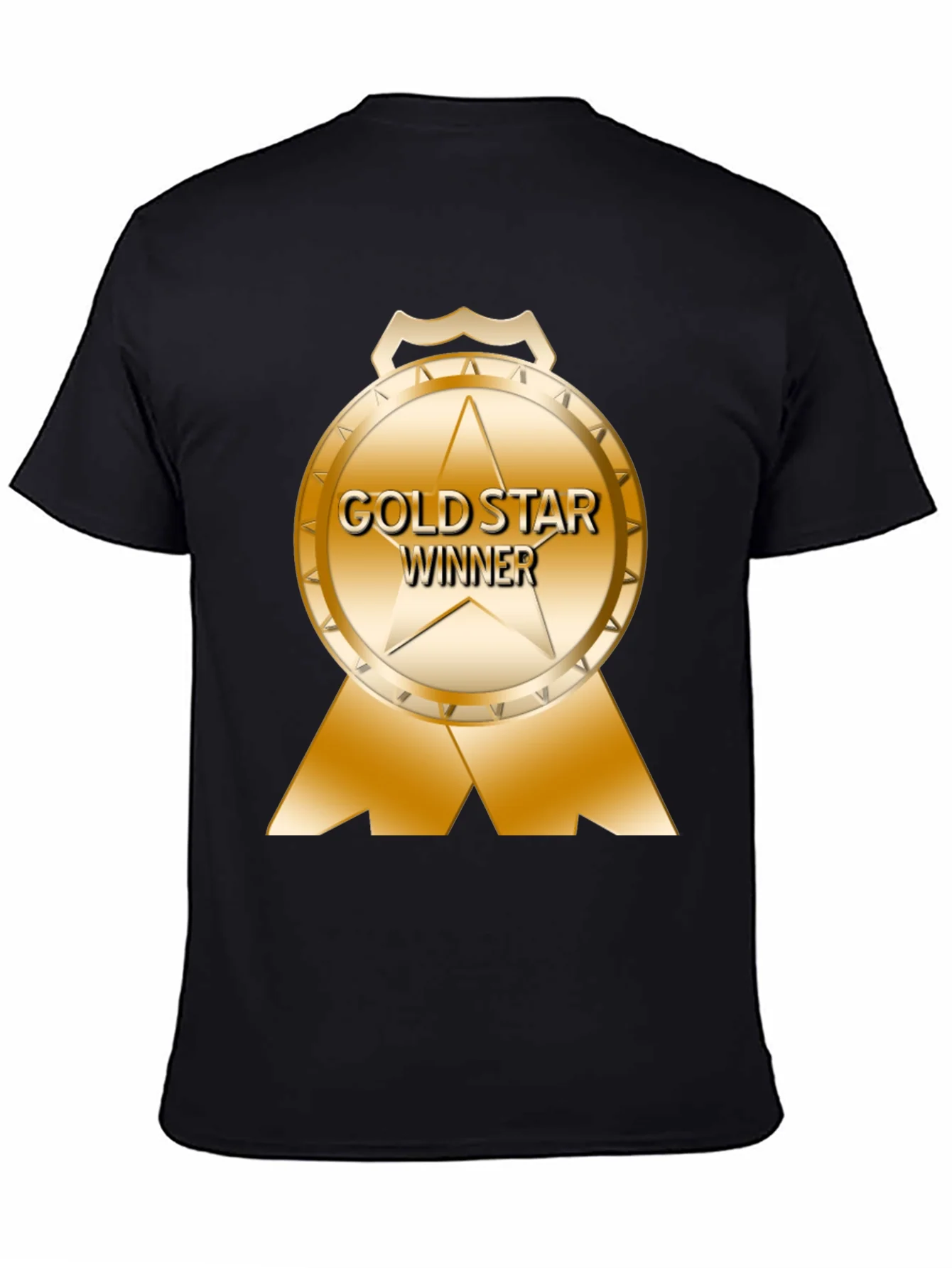 Gold Star Winner Black T-Shirt