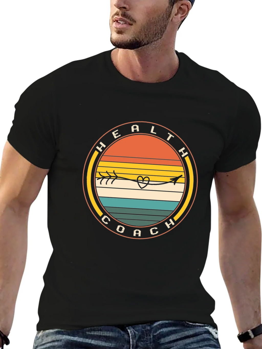 Health Coach Arrow Heart T-Shirt