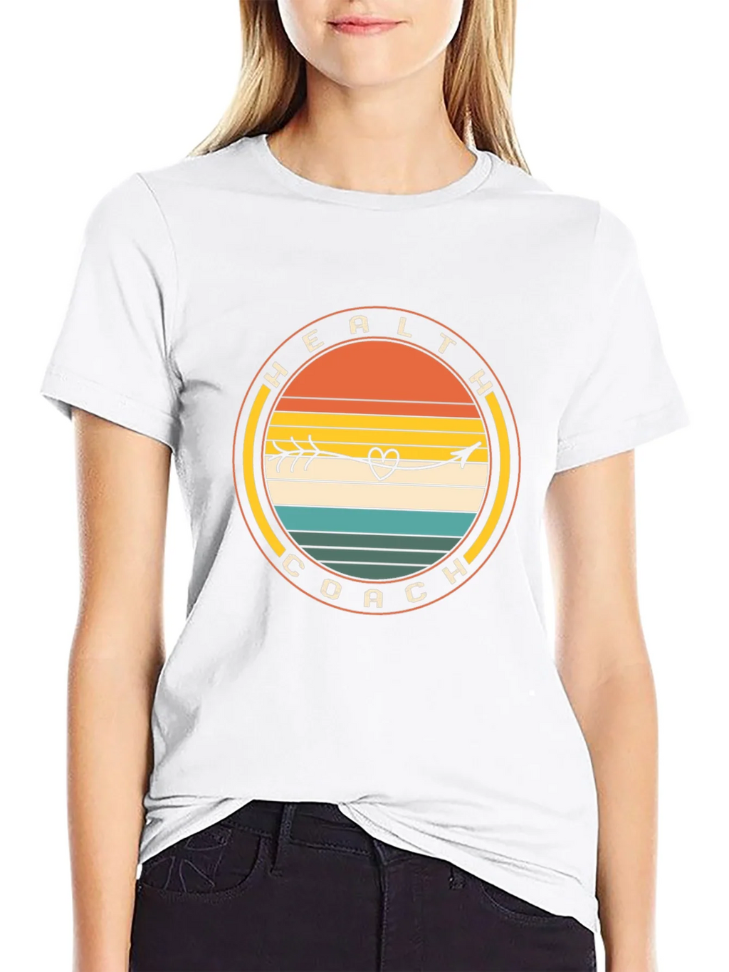 Health Coach Arrow Heart T-Shirt