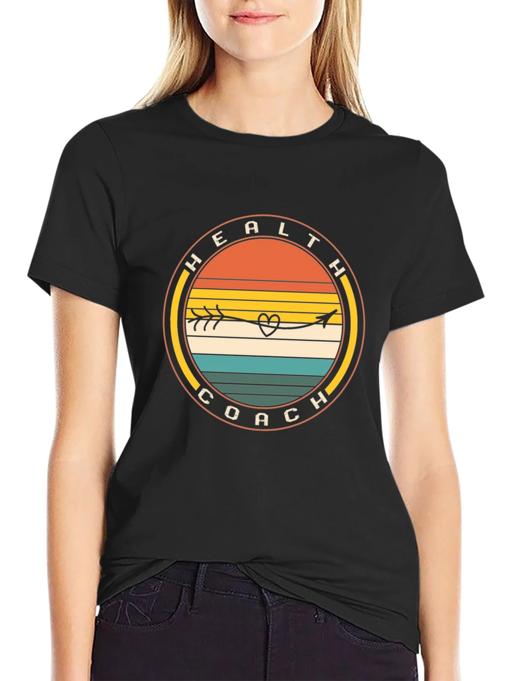 Health Coach Arrow Heart T-Shirt