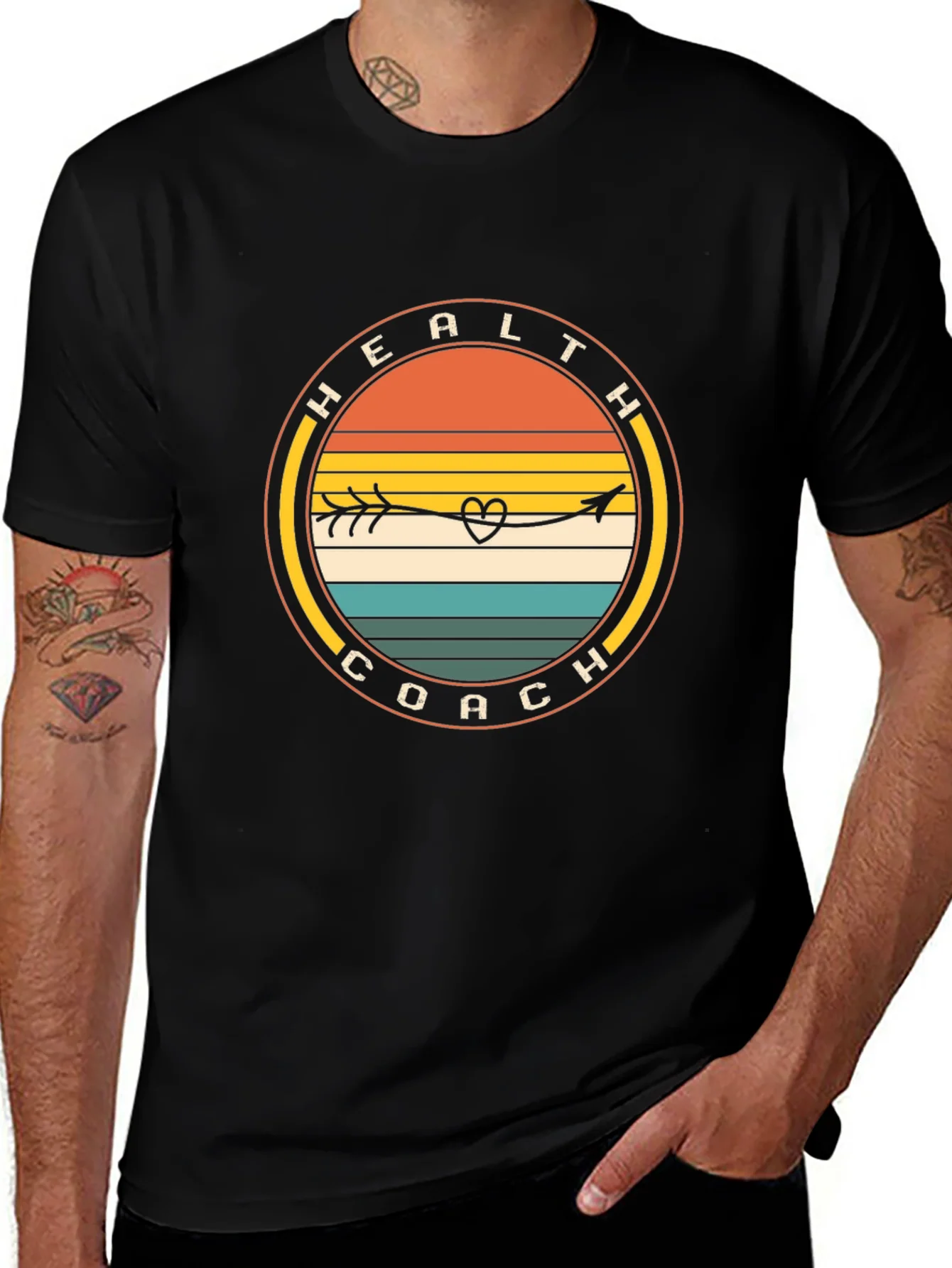 Health Coach Arrow Heart T-Shirt