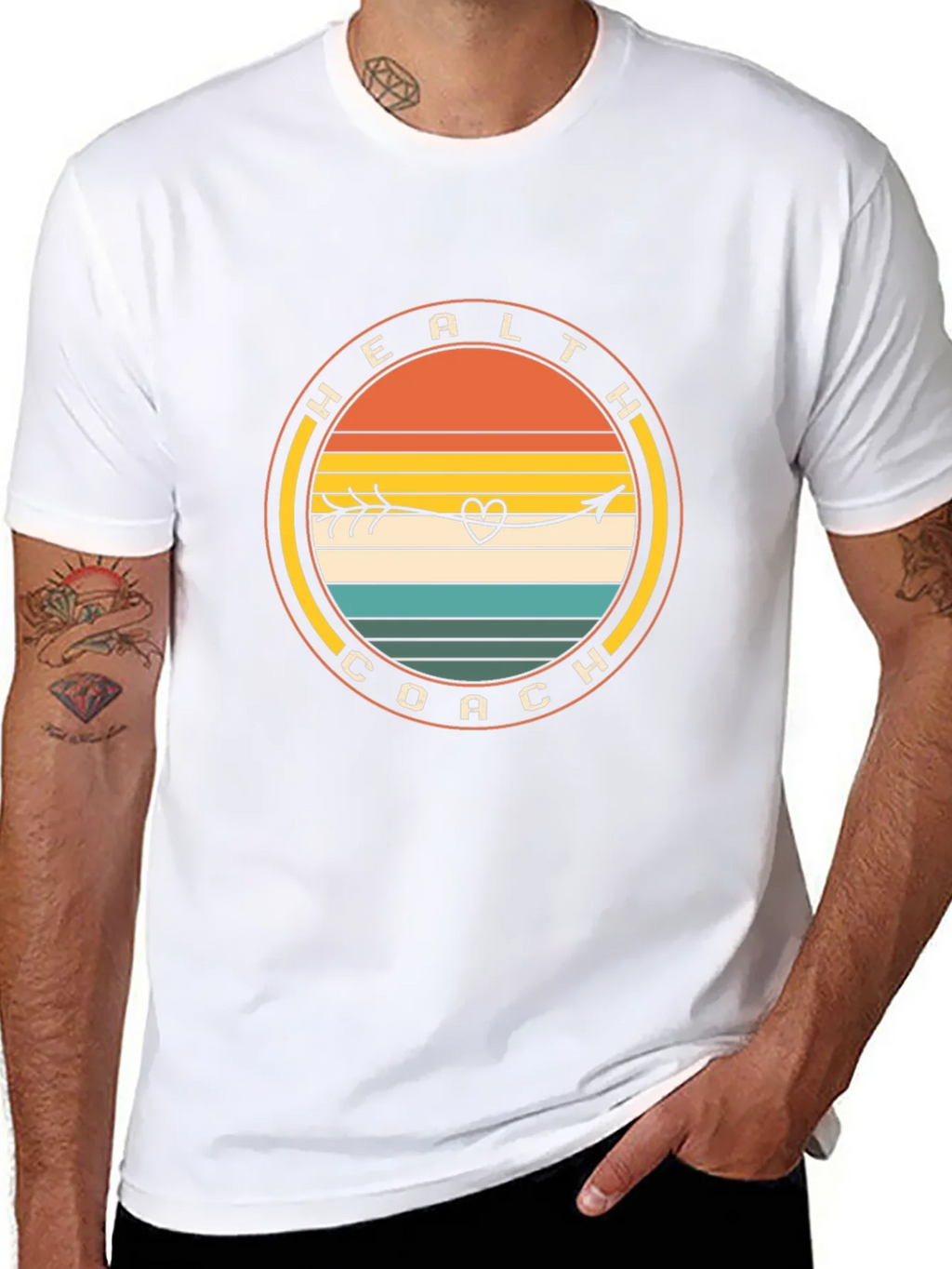 Health Coach Arrow Heart T-Shirt