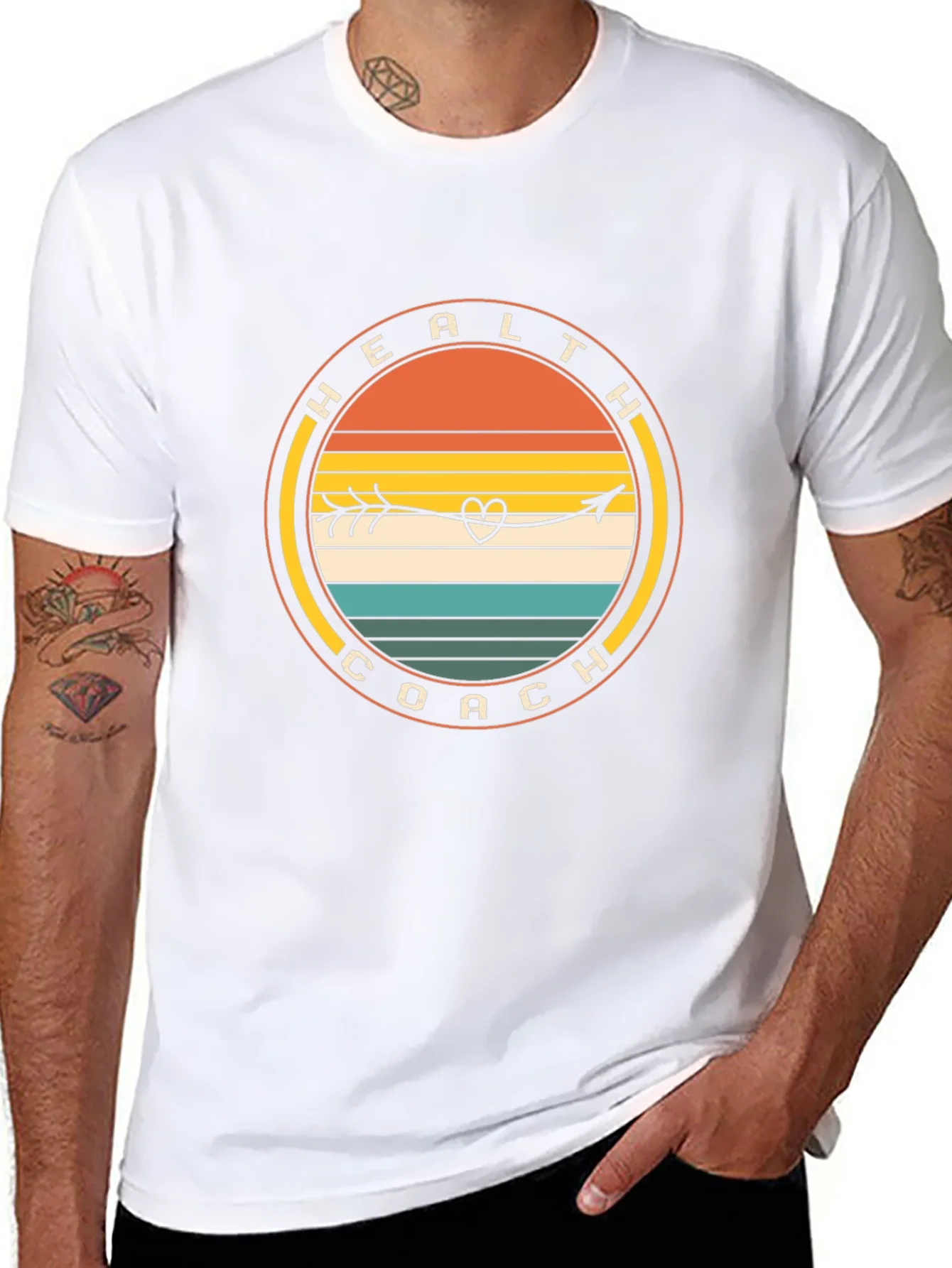 Health Coach Arrow Heart T-Shirt