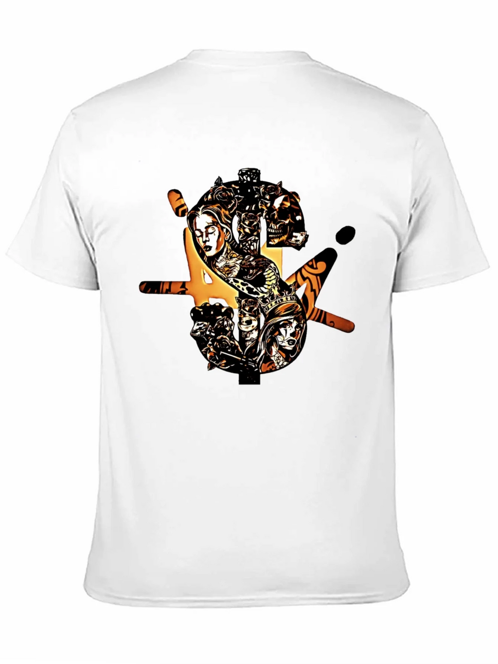 Edgy Graphic Print Black T-Shirt for Men