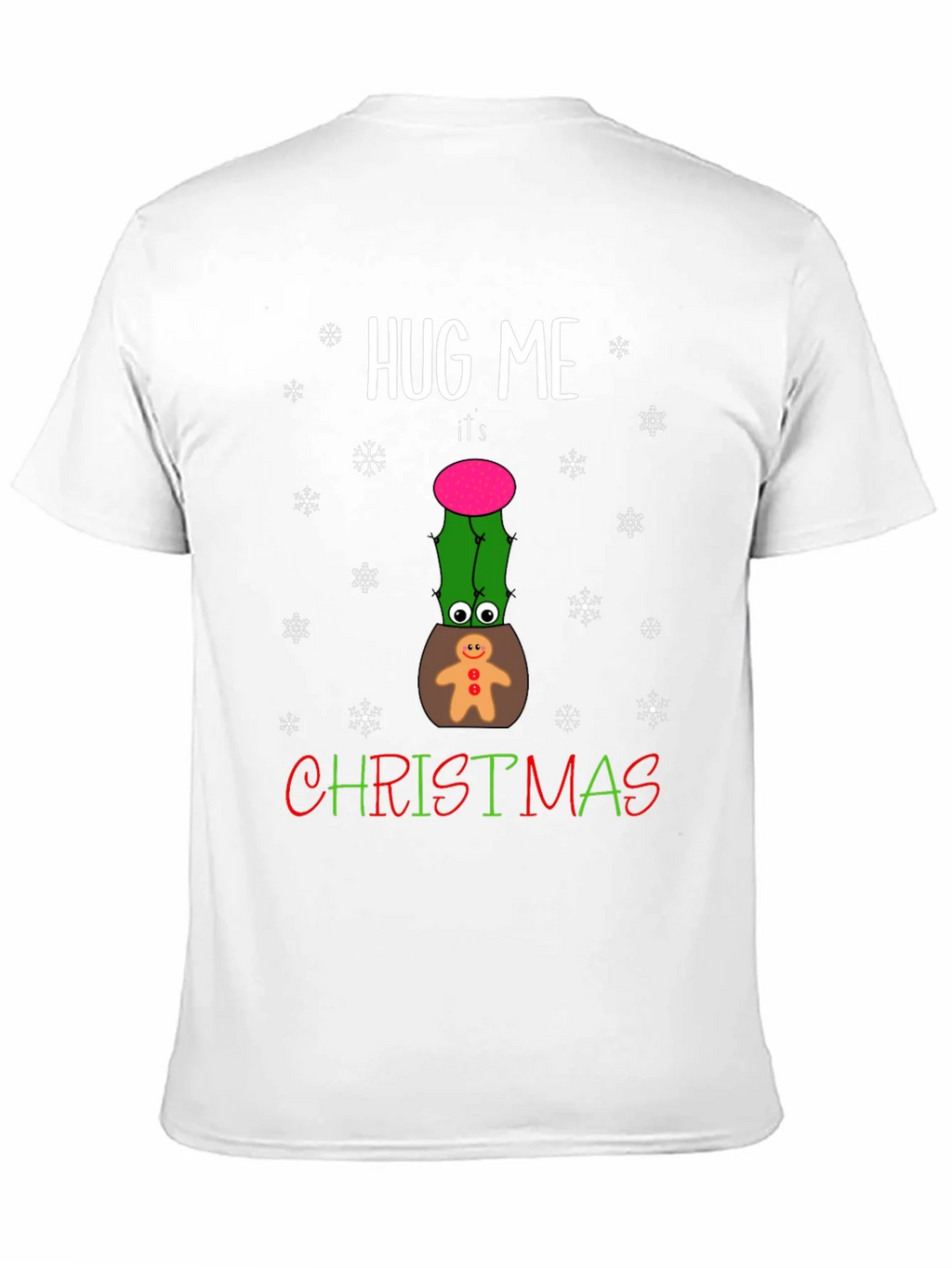 Hug Me Christmas Cactus Graphic T-Shirt