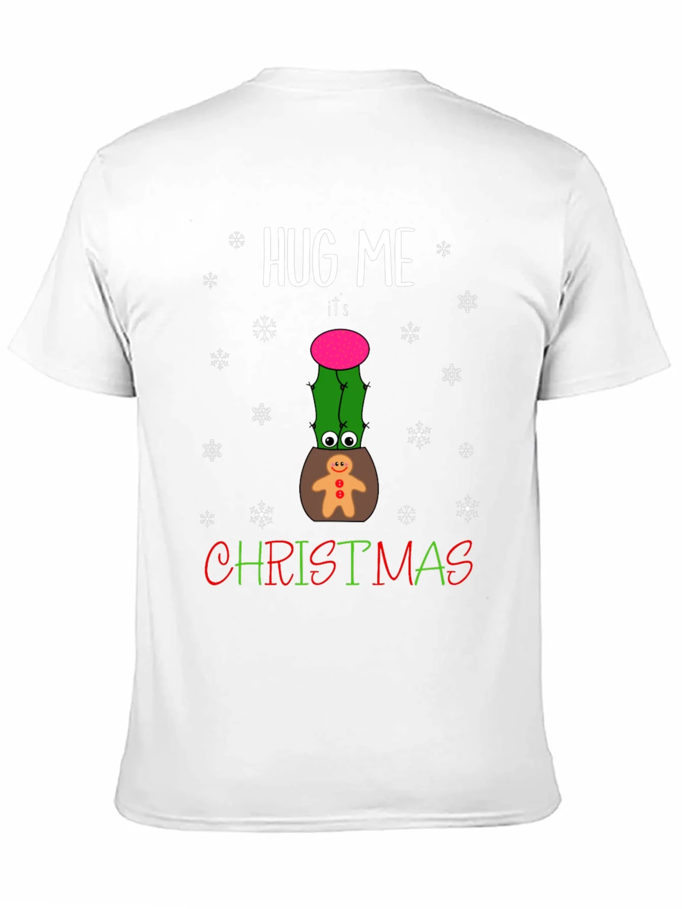 Hug Me Christmas Cactus Graphic T-Shirt