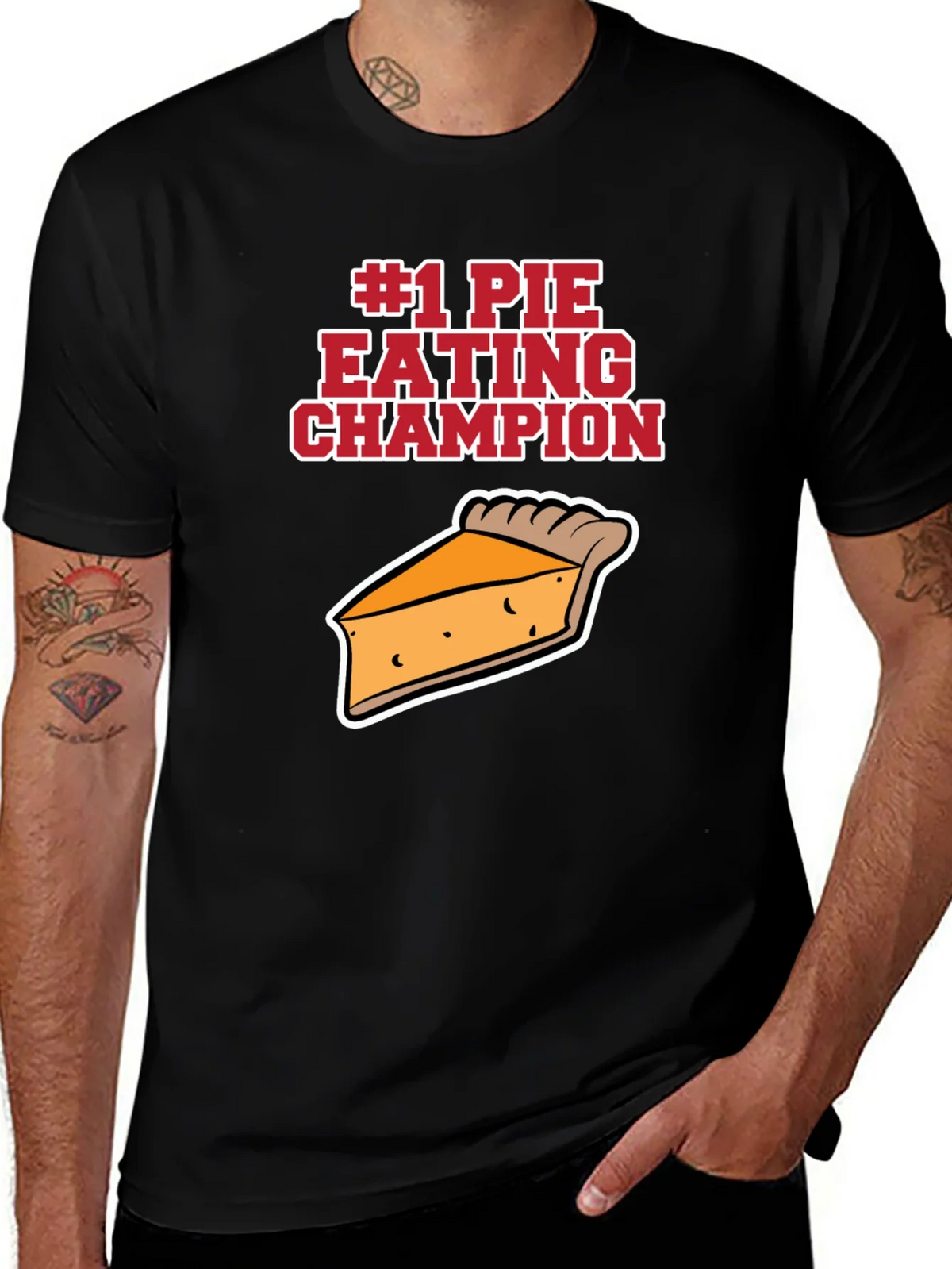 #1 Pie Eating Champion Funny Food T-Shirt