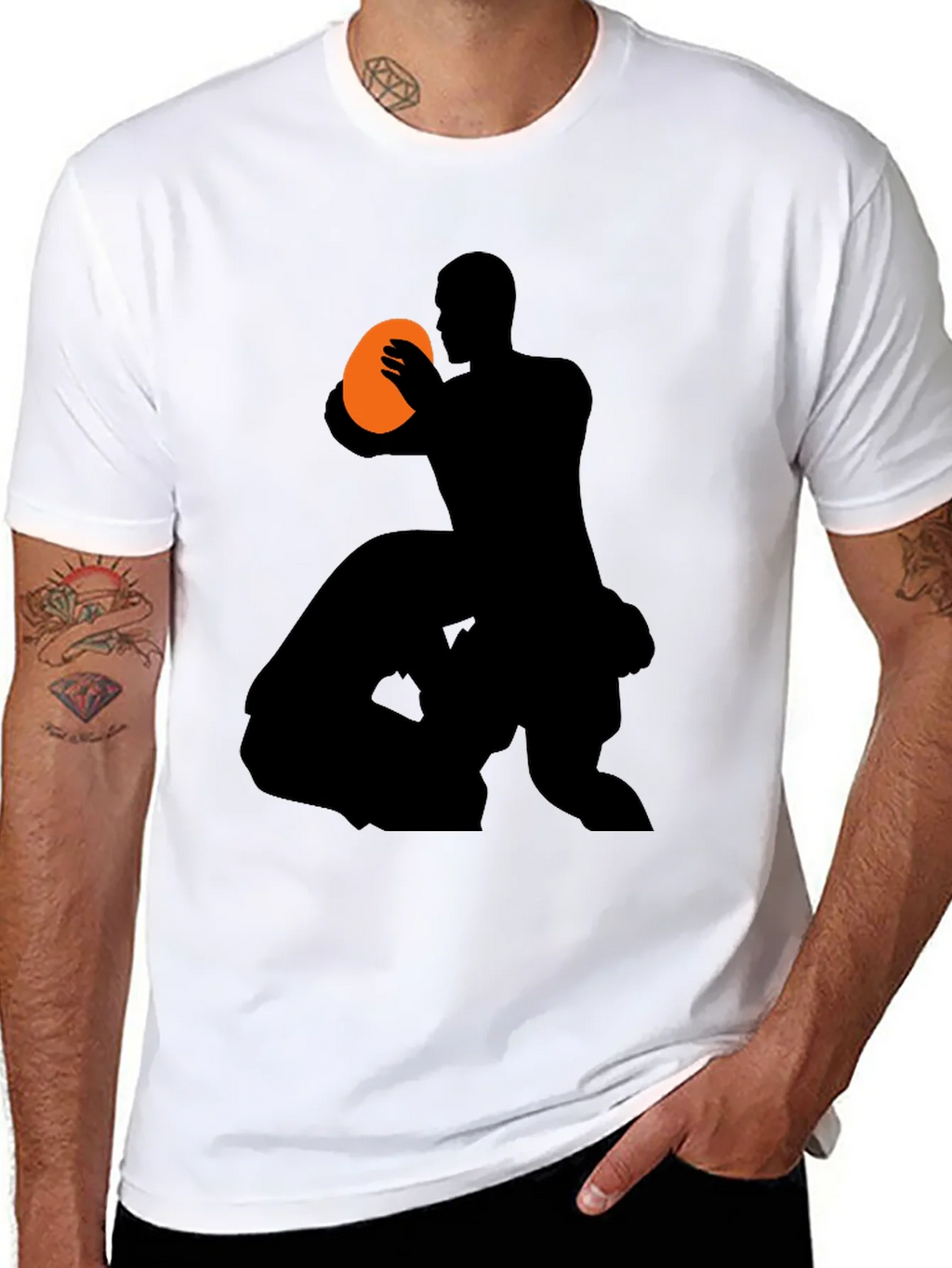 Rugby Player Graphic Tee