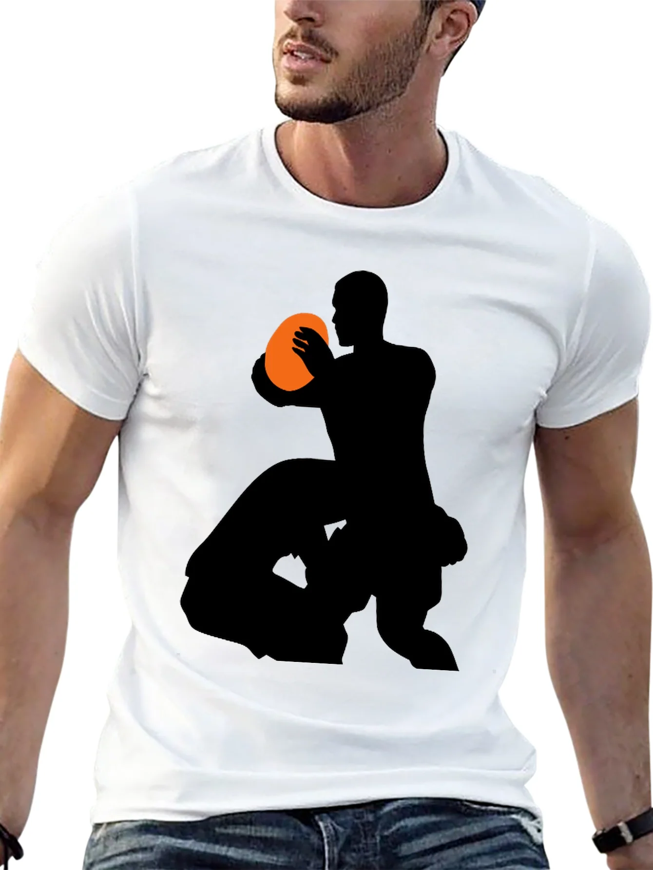Rugby Player Graphic Tee