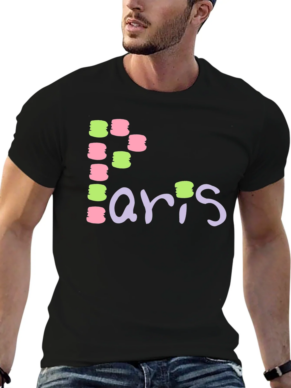 Paris Macaron T-Shirt - Unique Design