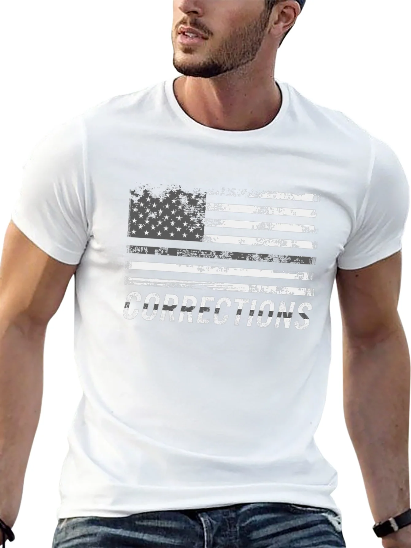 Corrections Officer T-Shirt - American Flag