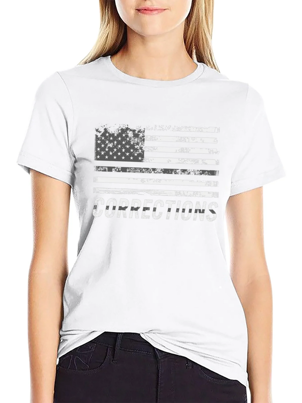 Corrections Officer T-Shirt - American Flag