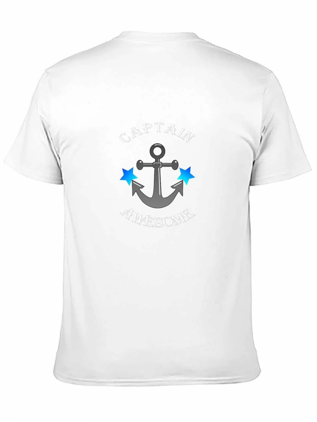 Captain Awesome Anchor Graphic Mens T-Shirt