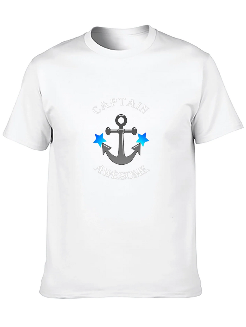 Captain Awesome Anchor Graphic Mens T-Shirt