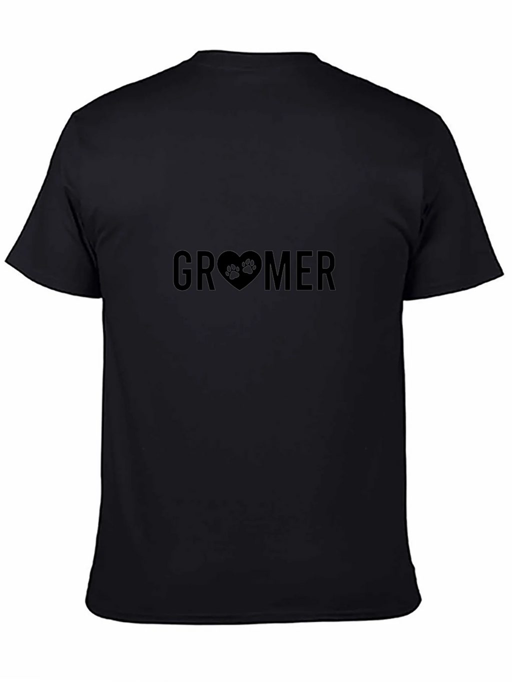 Groomer Paw Print Heart T-Shirt