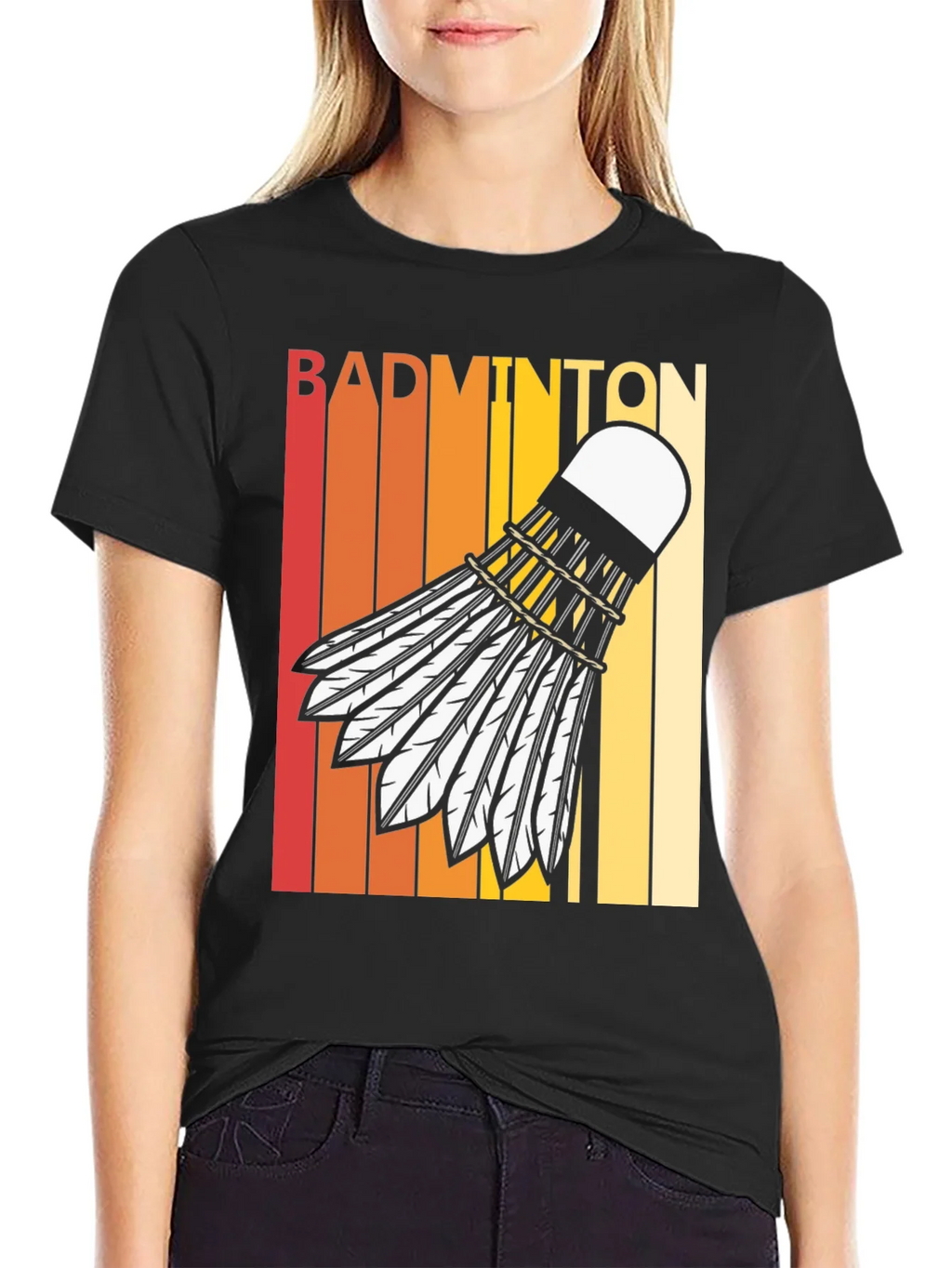 Retro Badminton T-Shirt