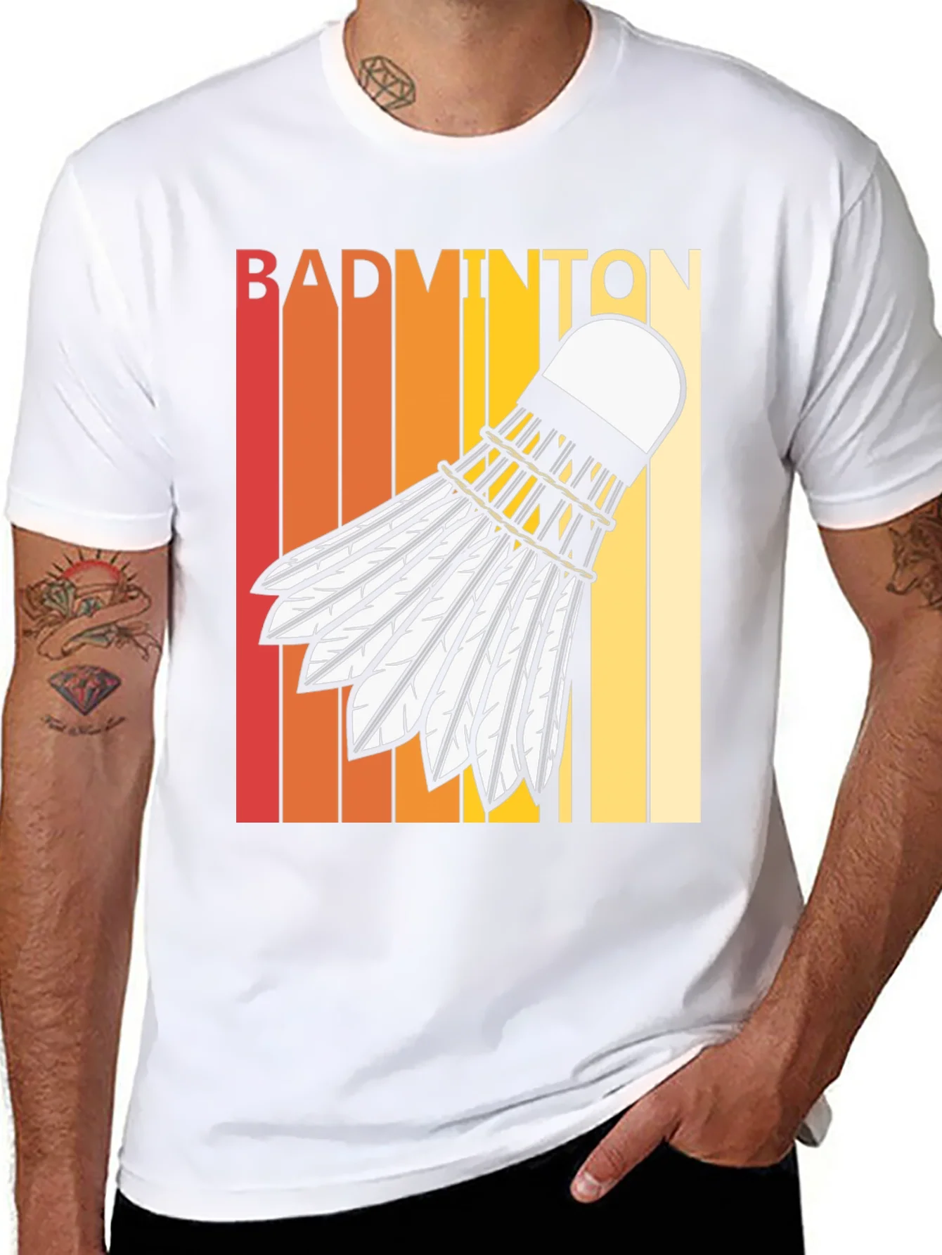Retro Badminton T-Shirt