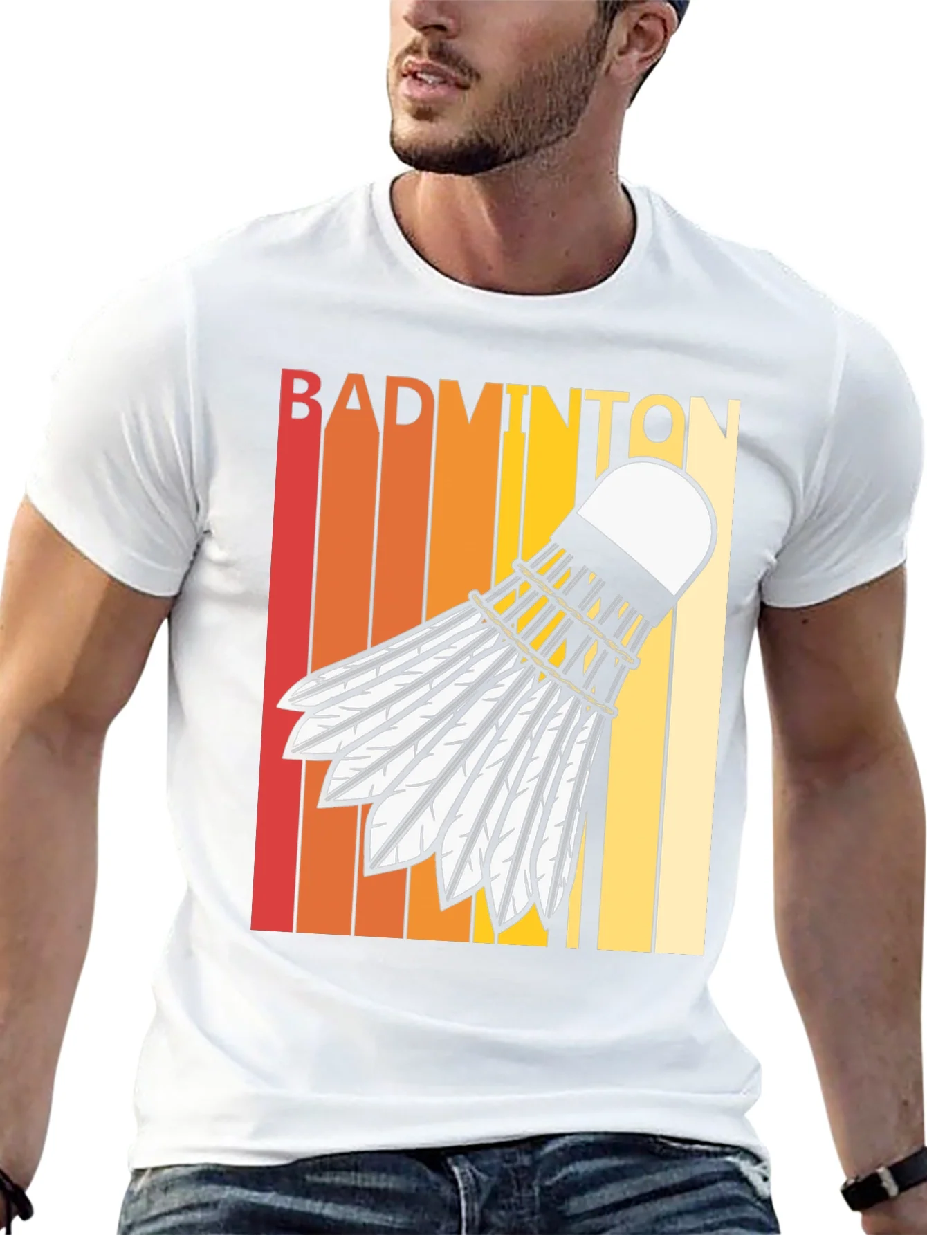Retro Badminton T-Shirt