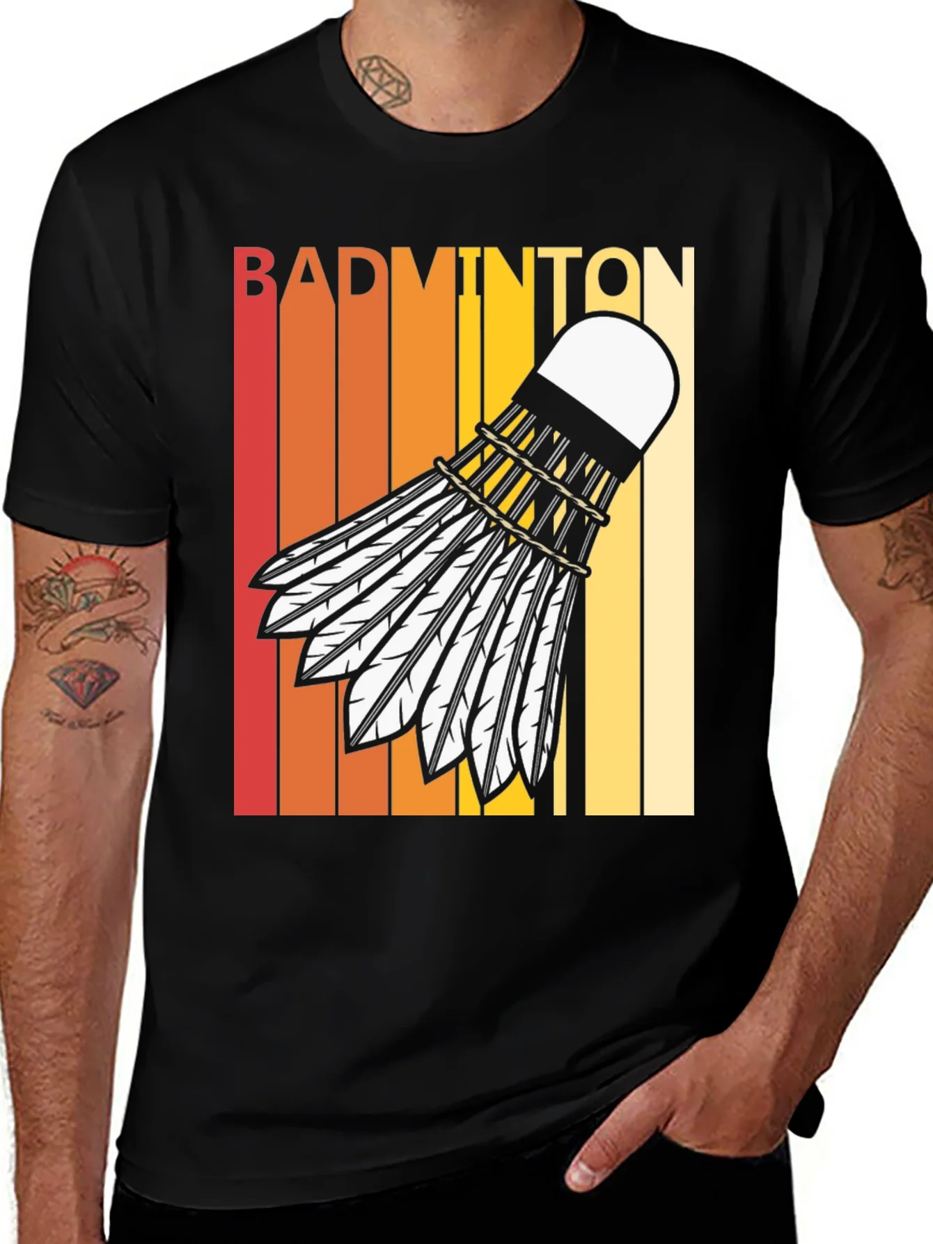 Retro Badminton T-Shirt