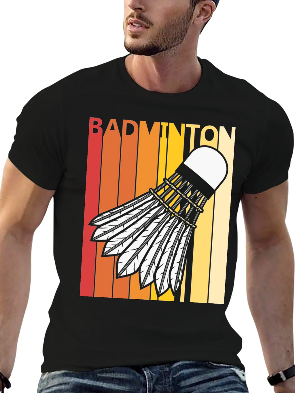 Retro Badminton T-Shirt