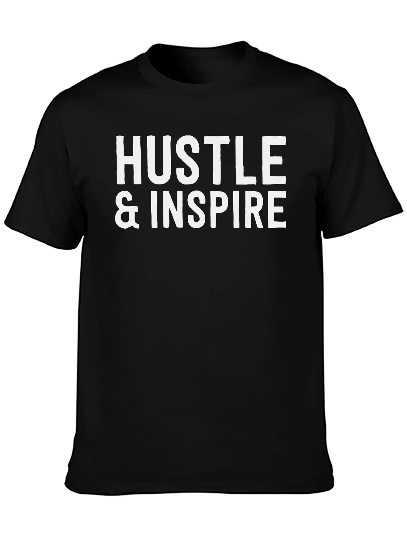 Hustle & Inspire Black Graphic Tee