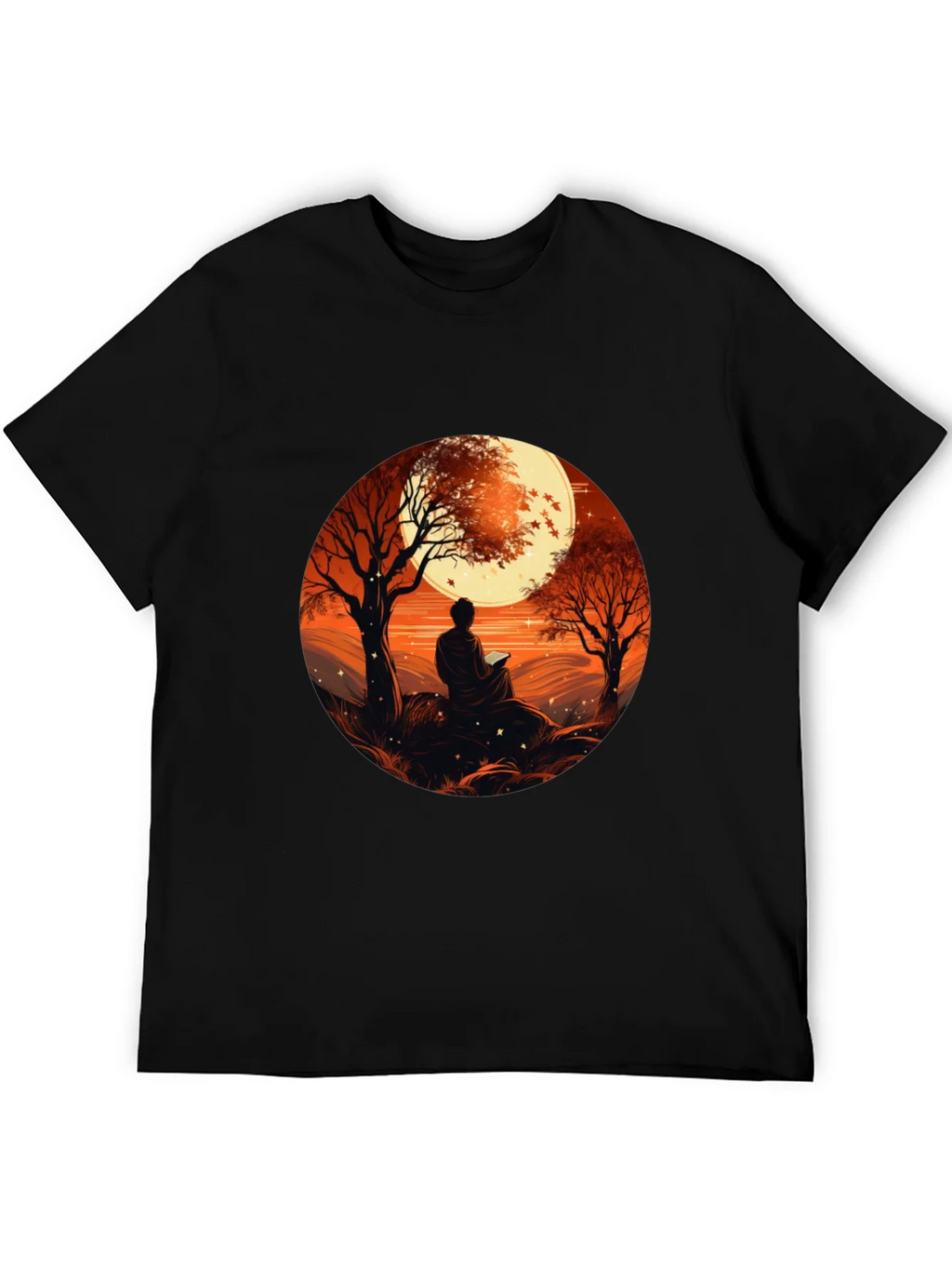 Meditative Moonscape Graphic Tee