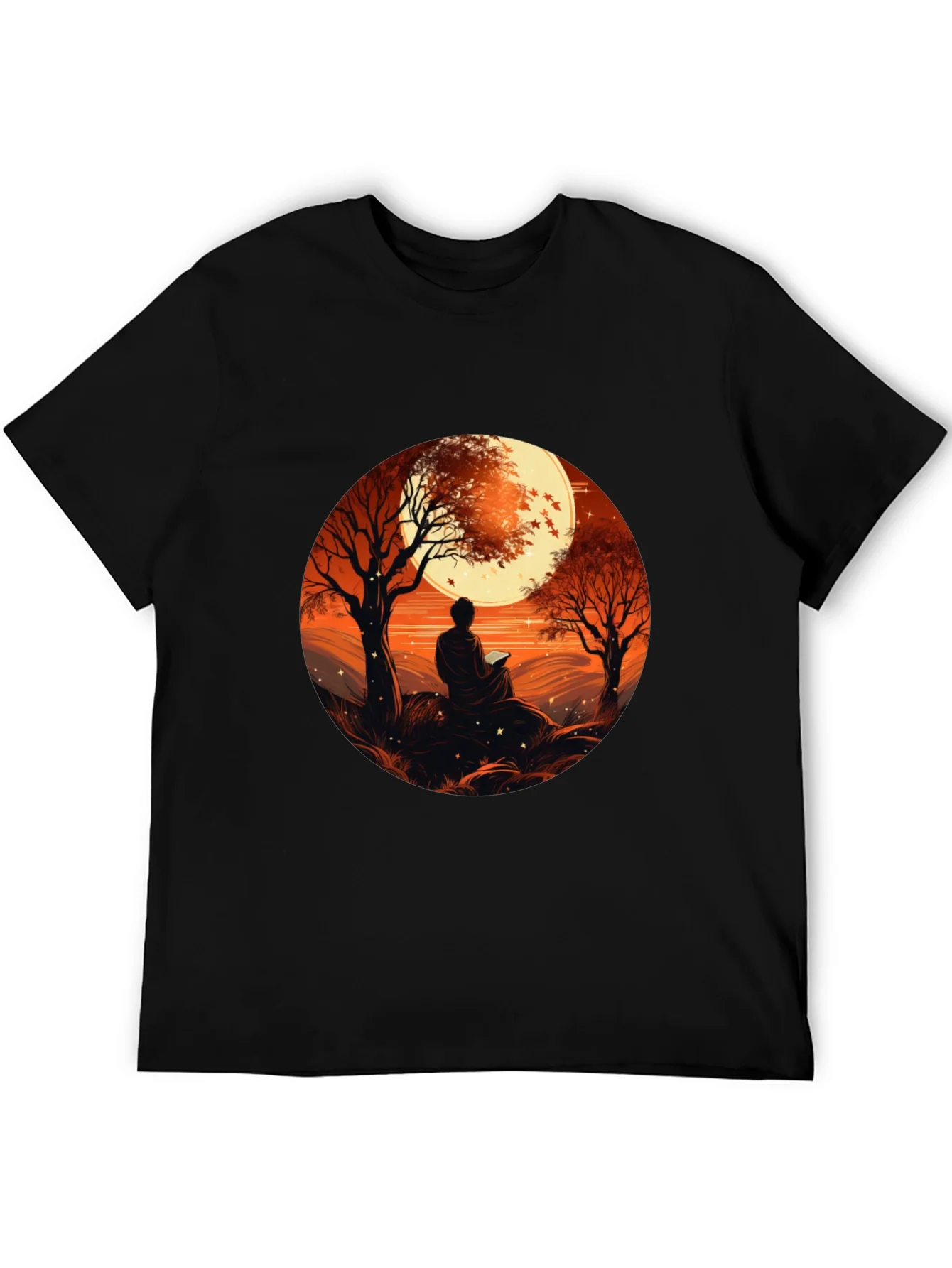 Meditative Moonscape Graphic Tee