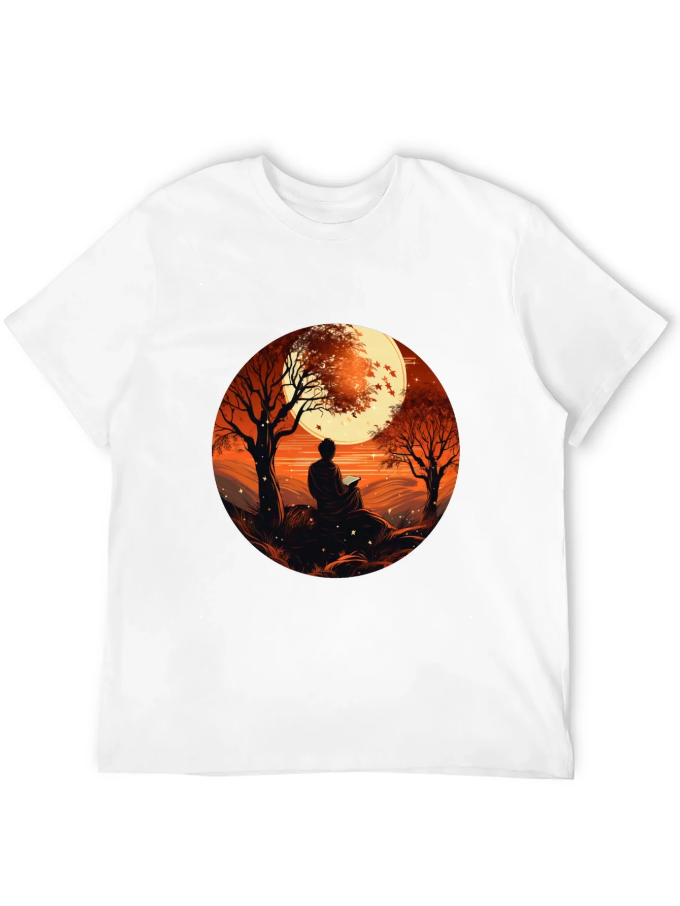 Meditative Moonscape Graphic Tee