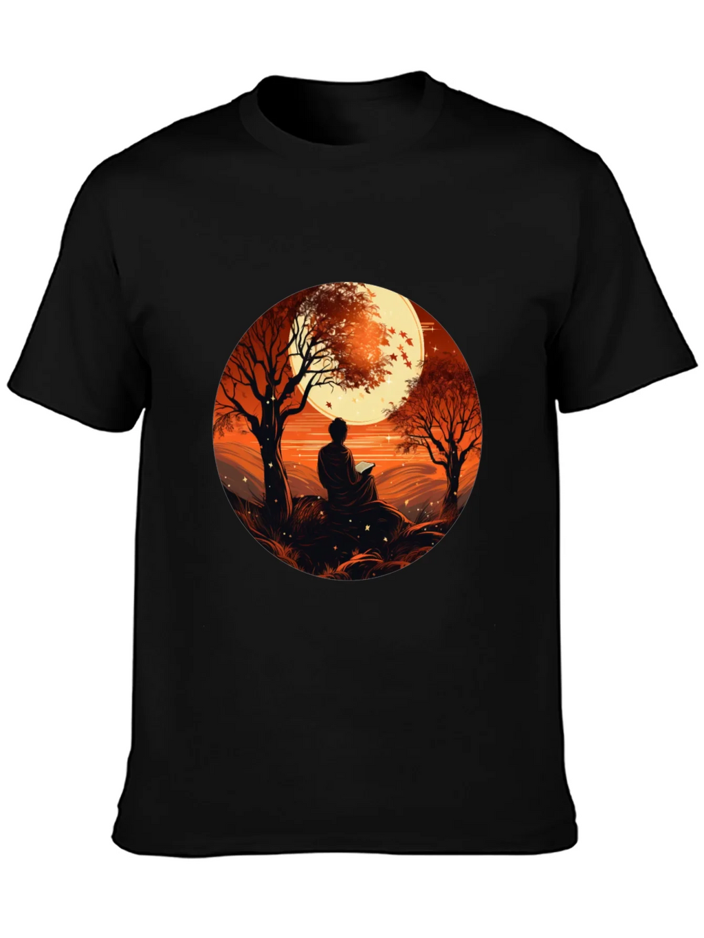 Meditative Moonscape Graphic Tee