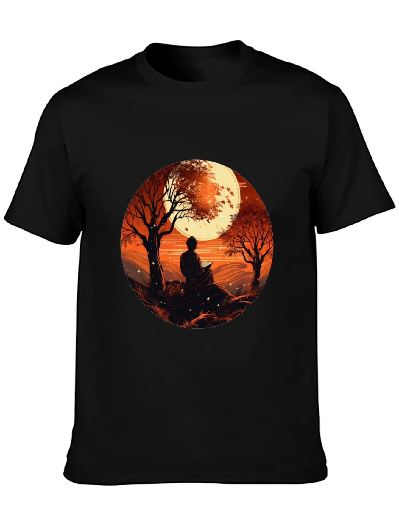 Meditative Moonscape Graphic Tee