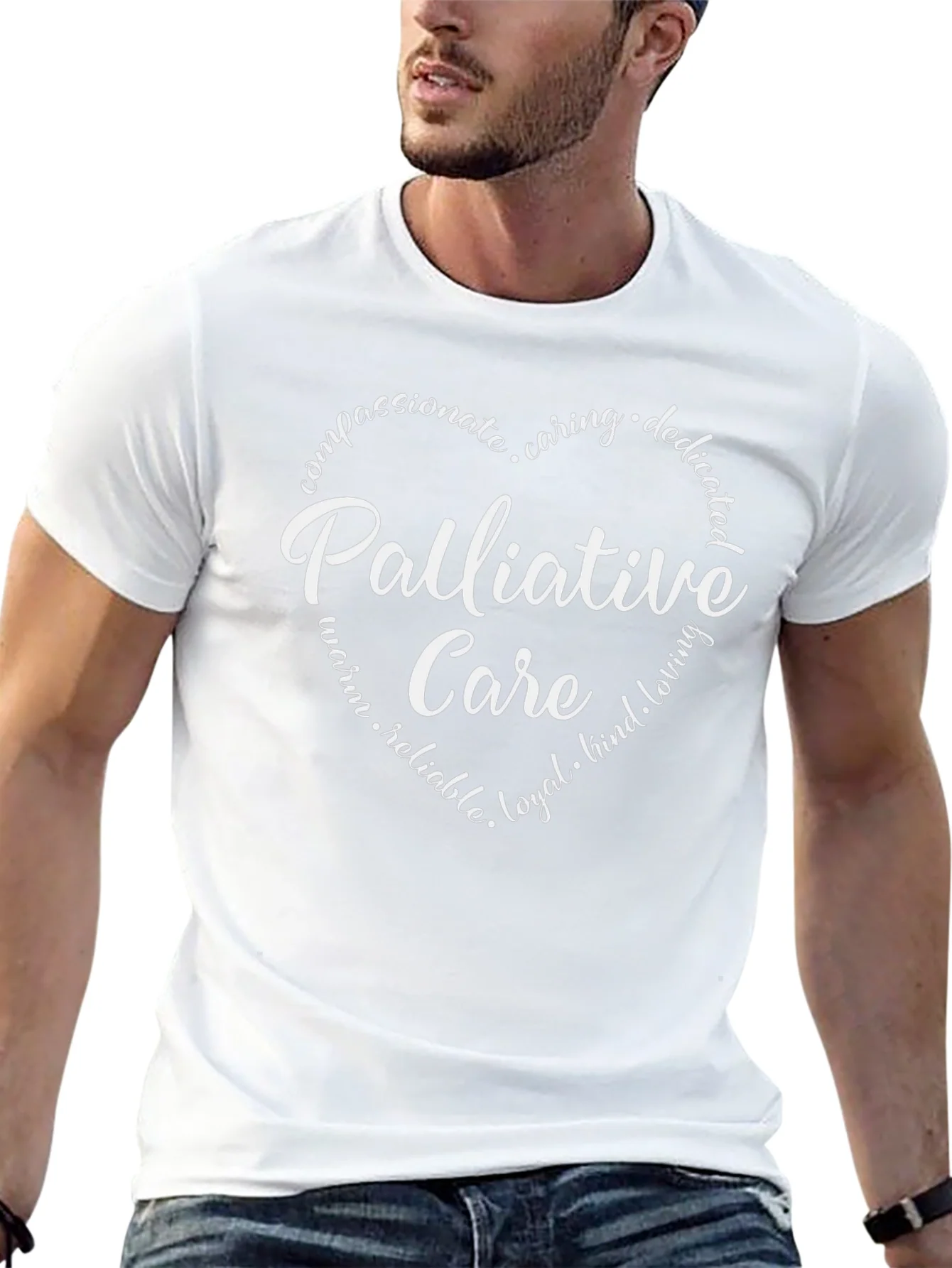 Palliative Care Heart Graphic Tee - Black