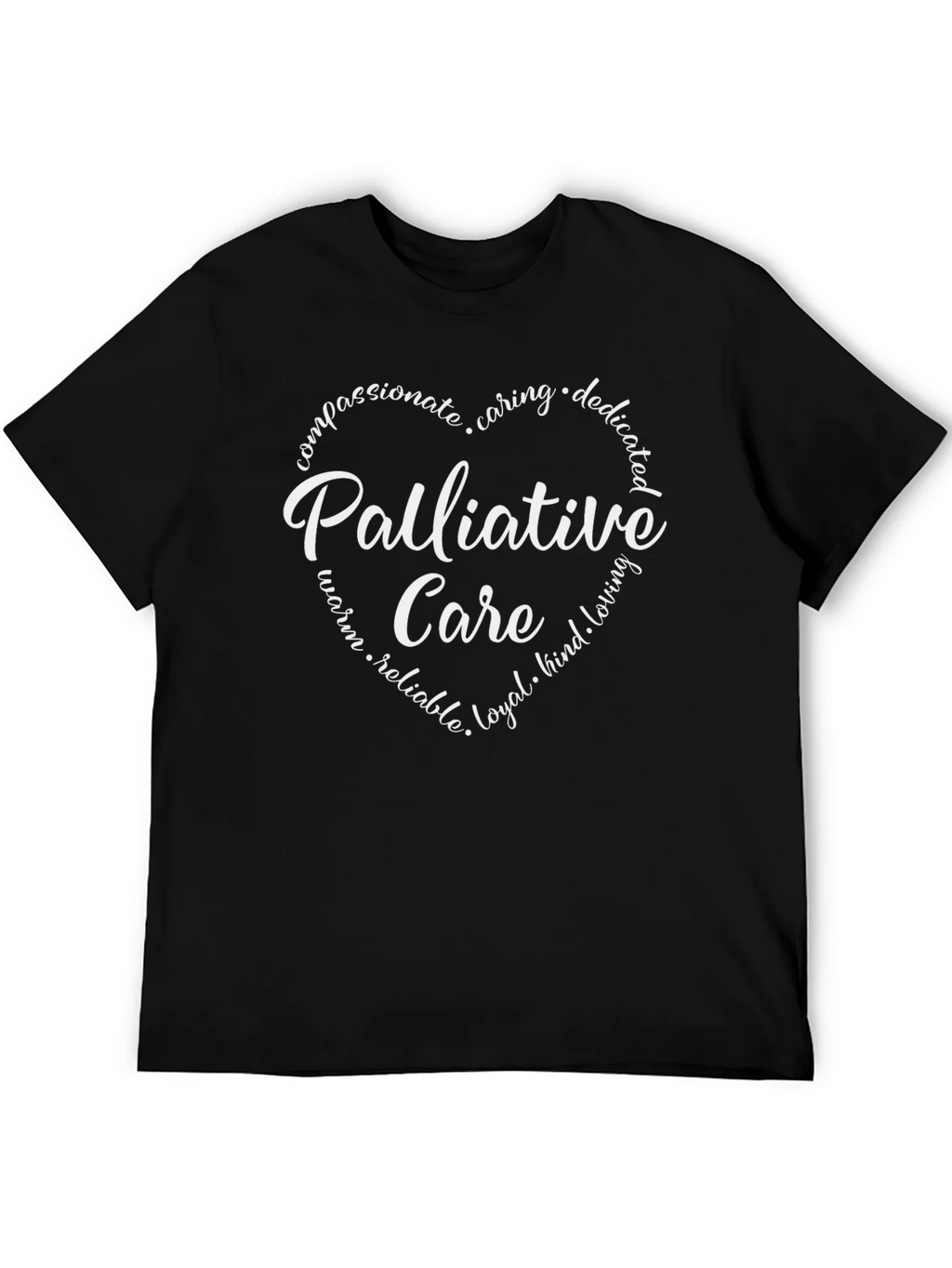 Palliative Care Heart Graphic Tee - Black
