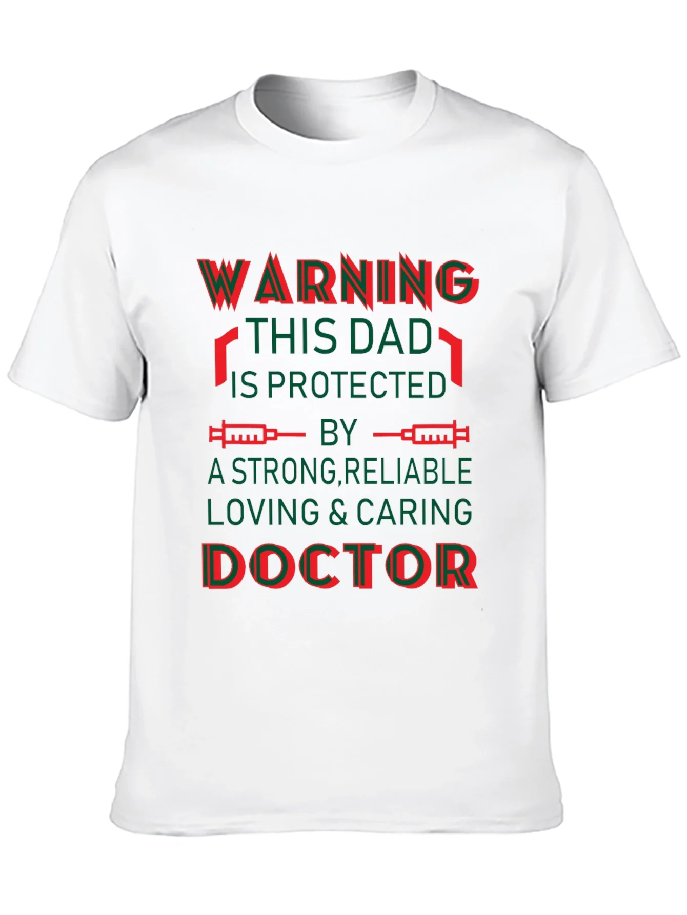 Warning This Dad Is Protected Doctor T-Shirt